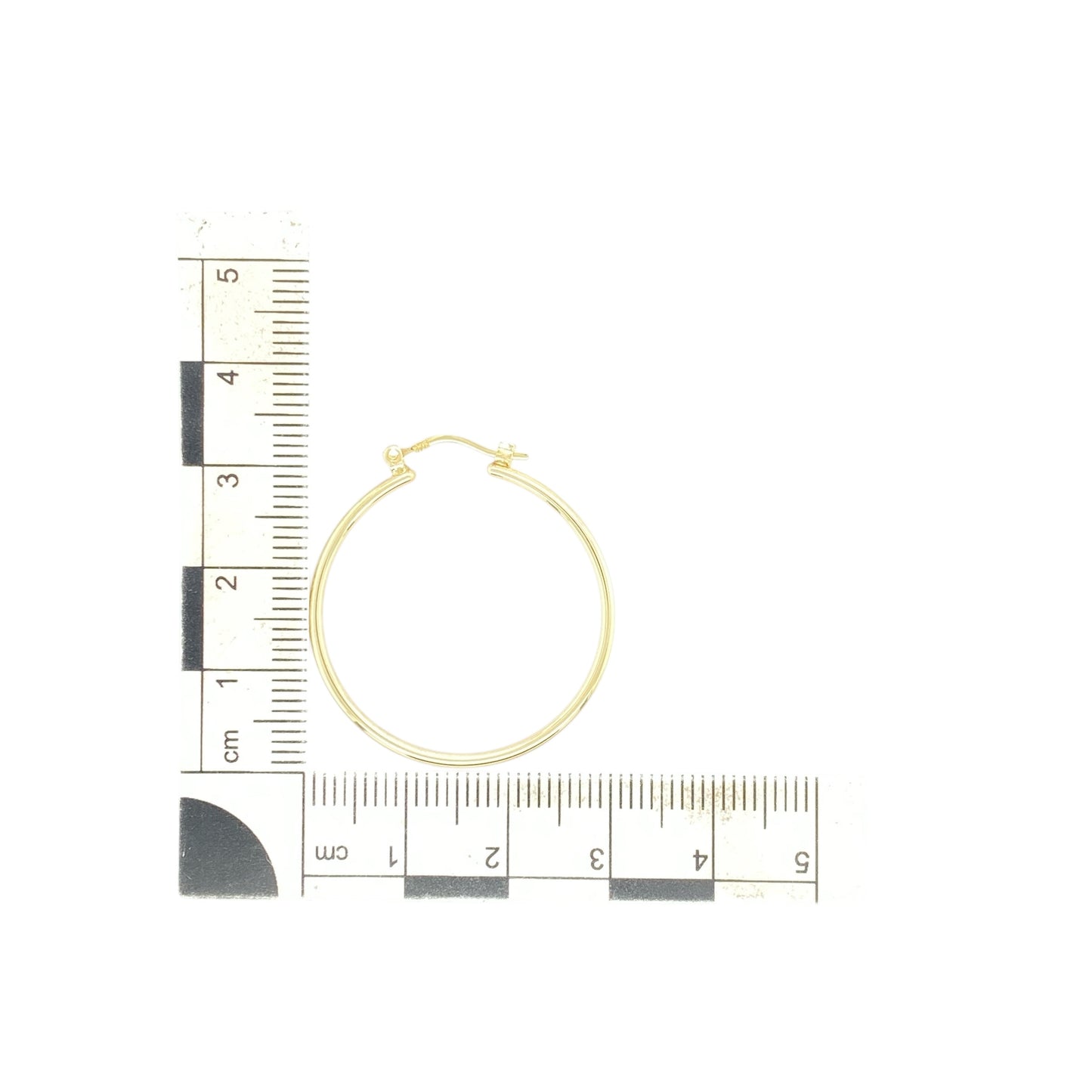 9ct Gold Plain Hoop Creole Earrings