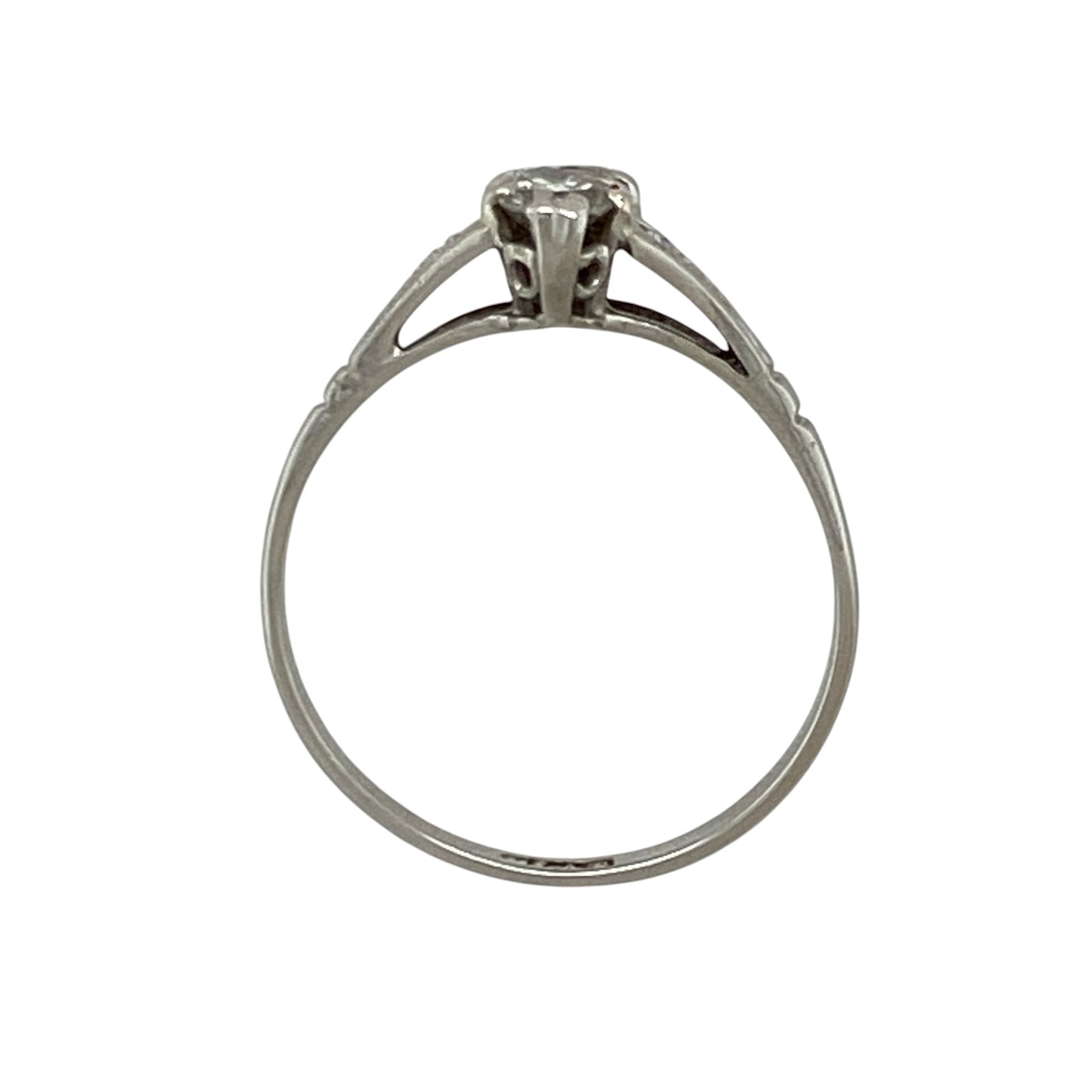 Platinum & Double Diamond Set Ring