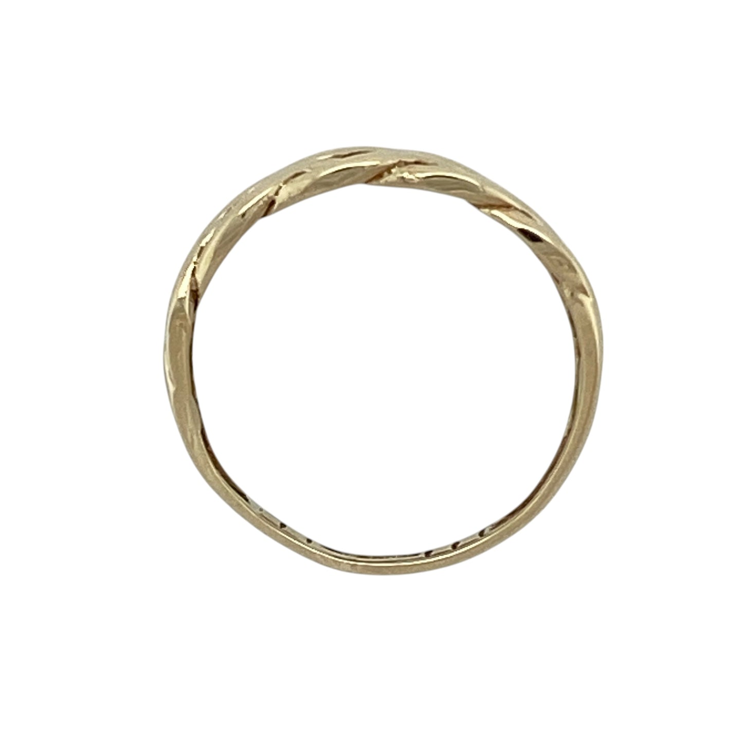9ct Gold Double Row Twisted Band Ring