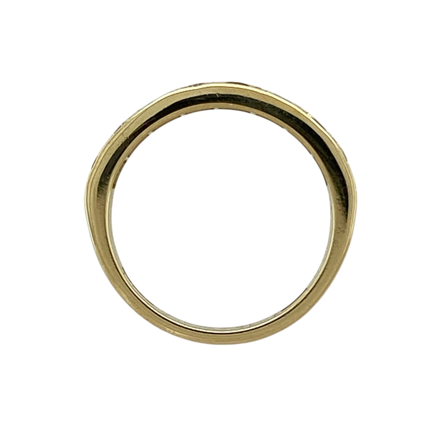 18ct Gold Diamond & Sapphire Set Band Ring