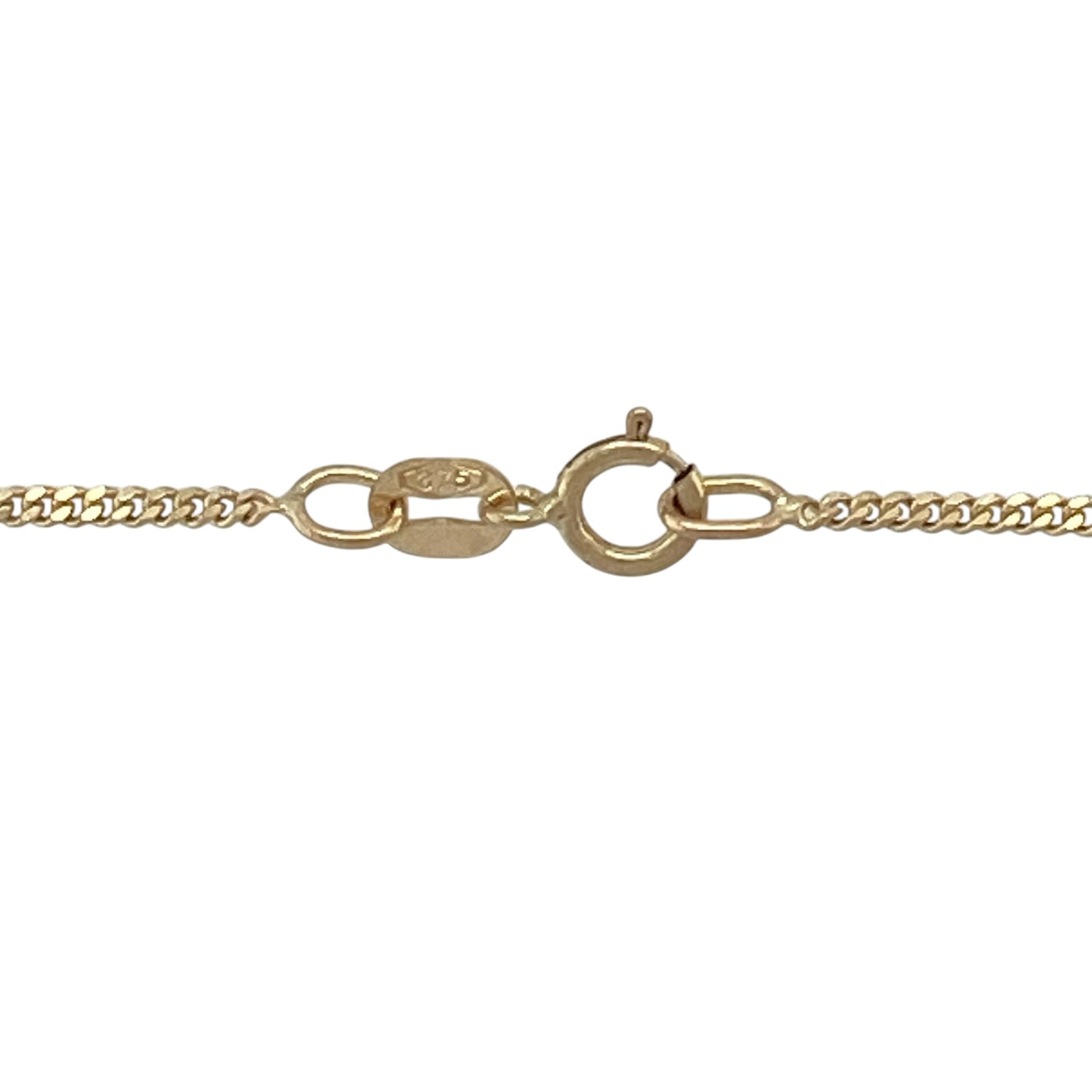 9ct Gold & Diamond Set Solitaire 18" Necklace