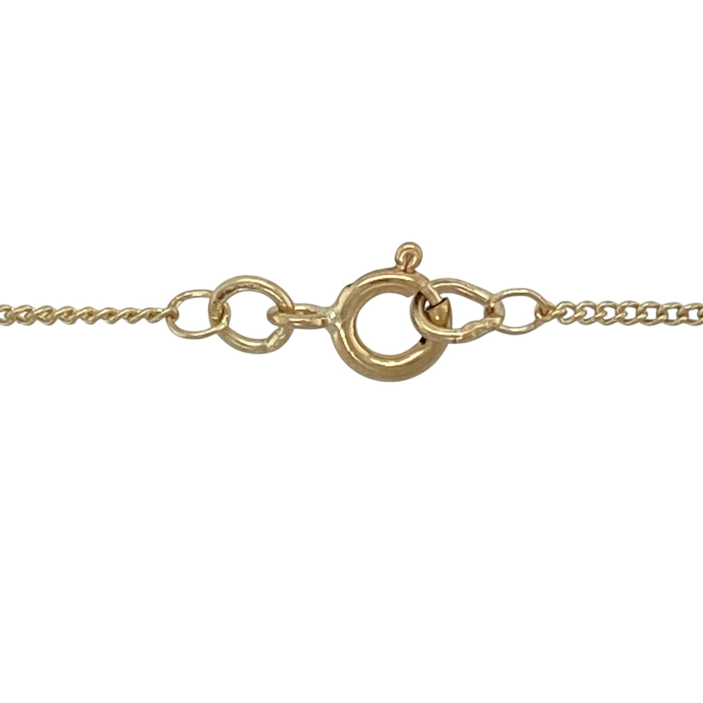 9ct Gold Diamond & Emerald Set 18" Necklace