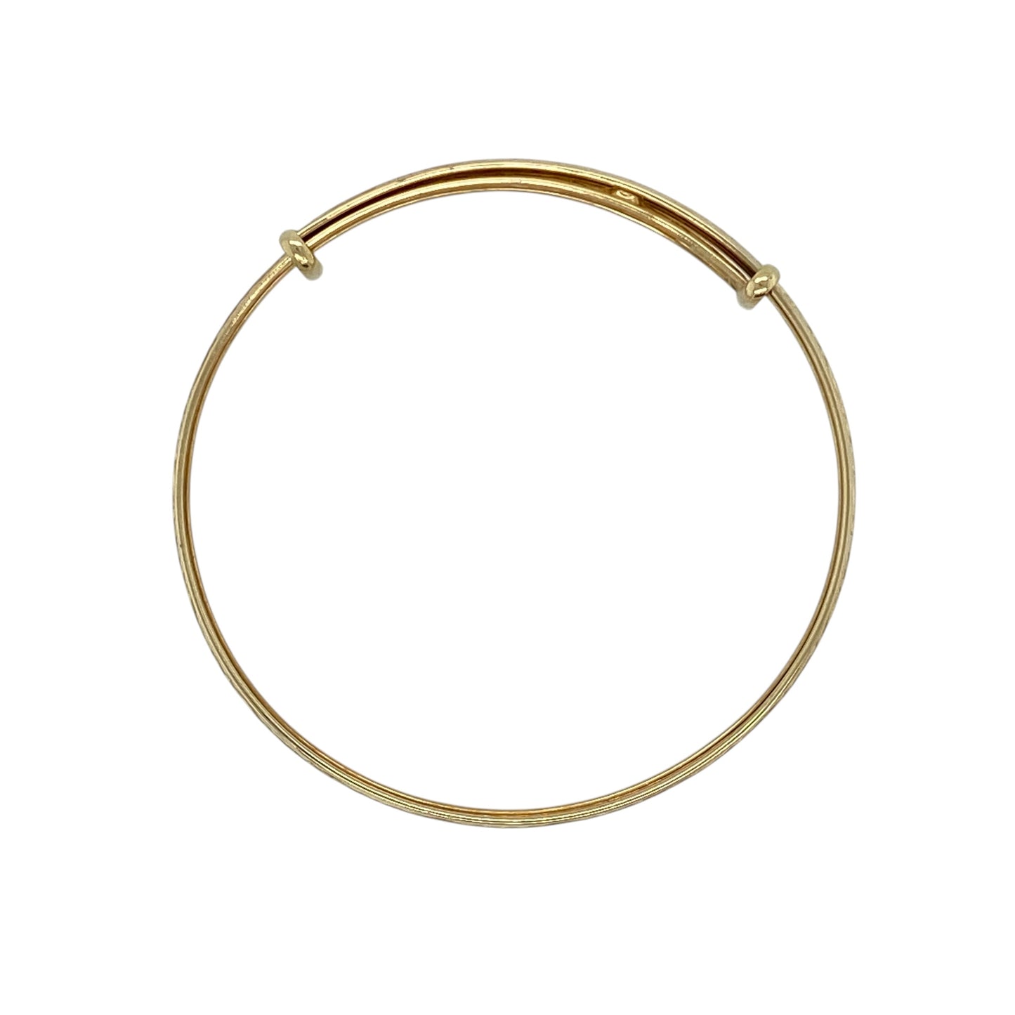 9ct Gold Celtic Patterned Expanding Baby Bangle
