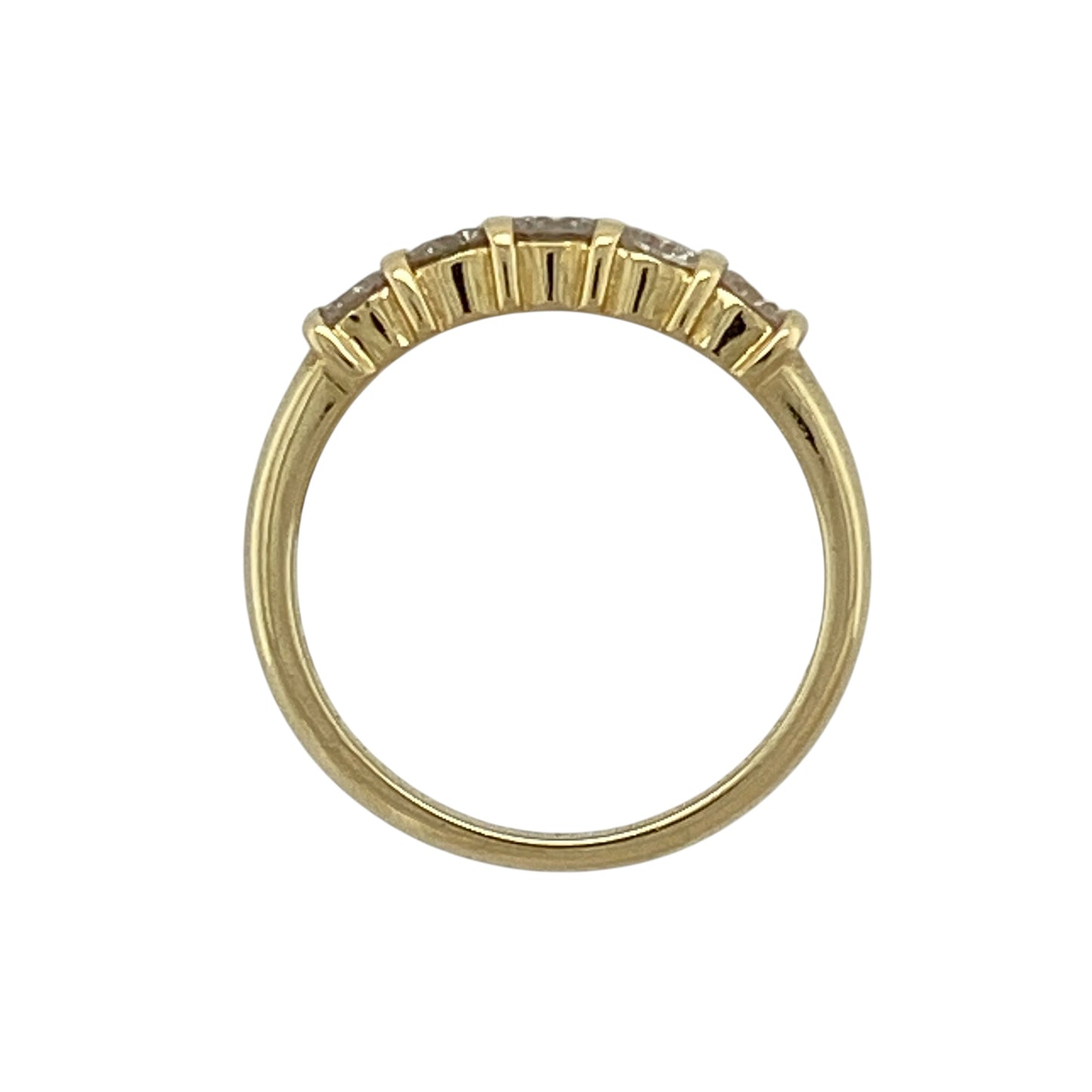 18ct Gold & Diamond Set Five Stone Band Ring