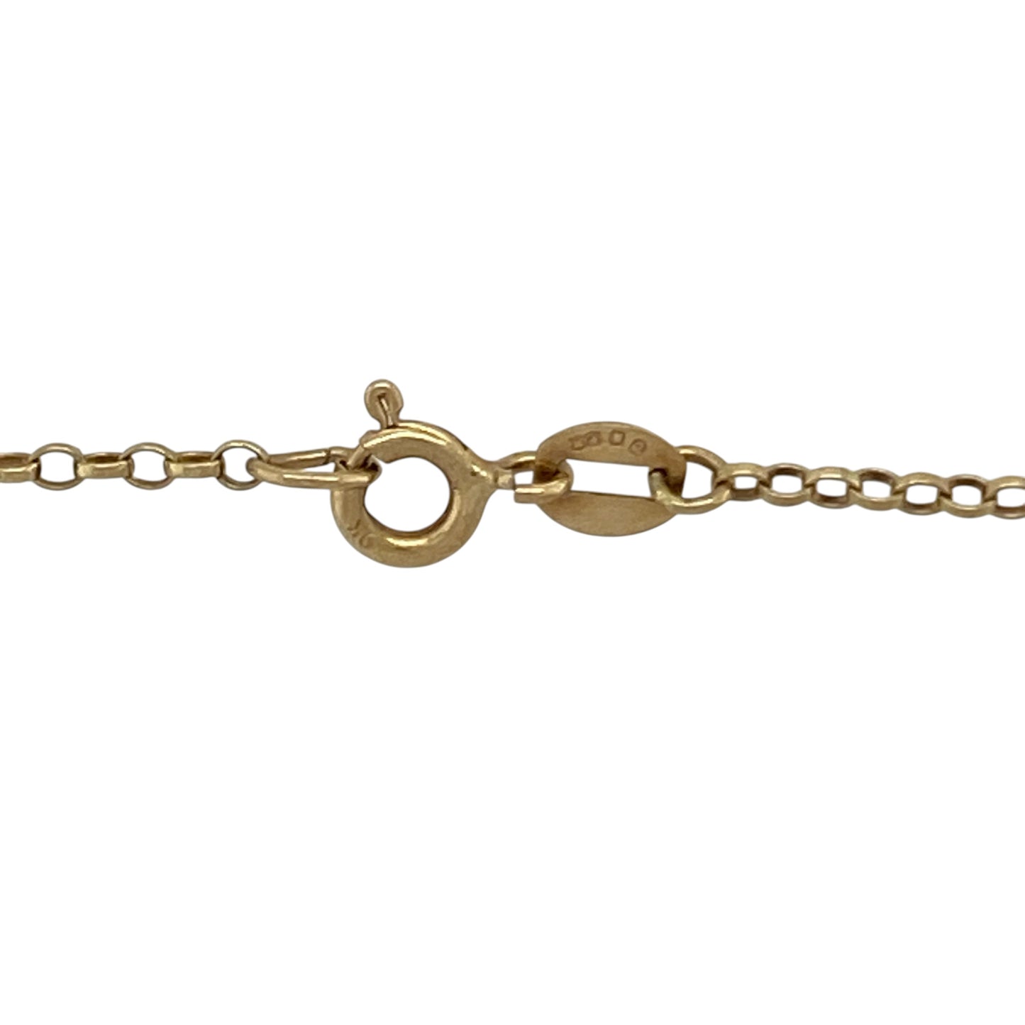 9ct Gold Initial 'E' 16" Necklace