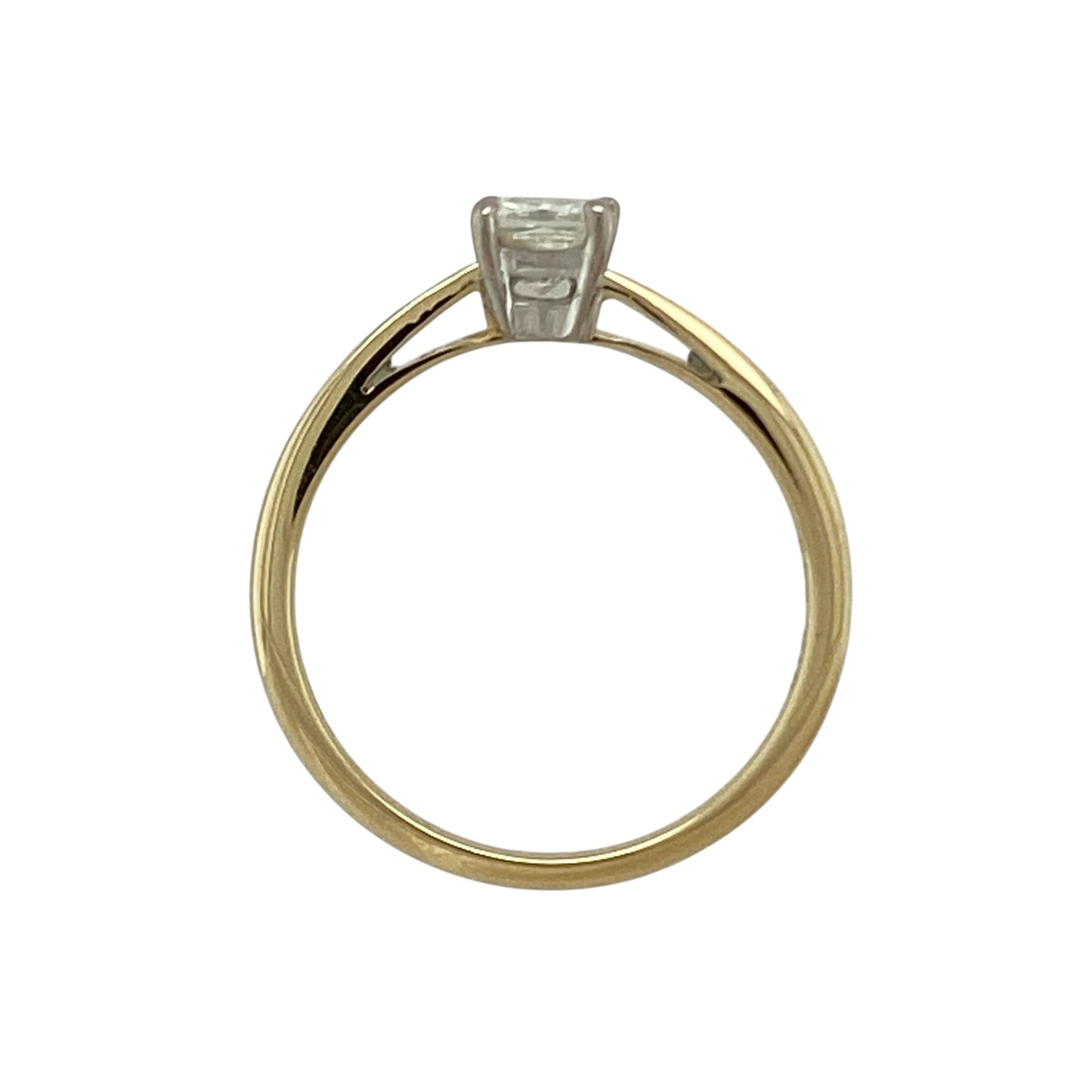 18ct Gold & Diamond Set Solitaire Ring