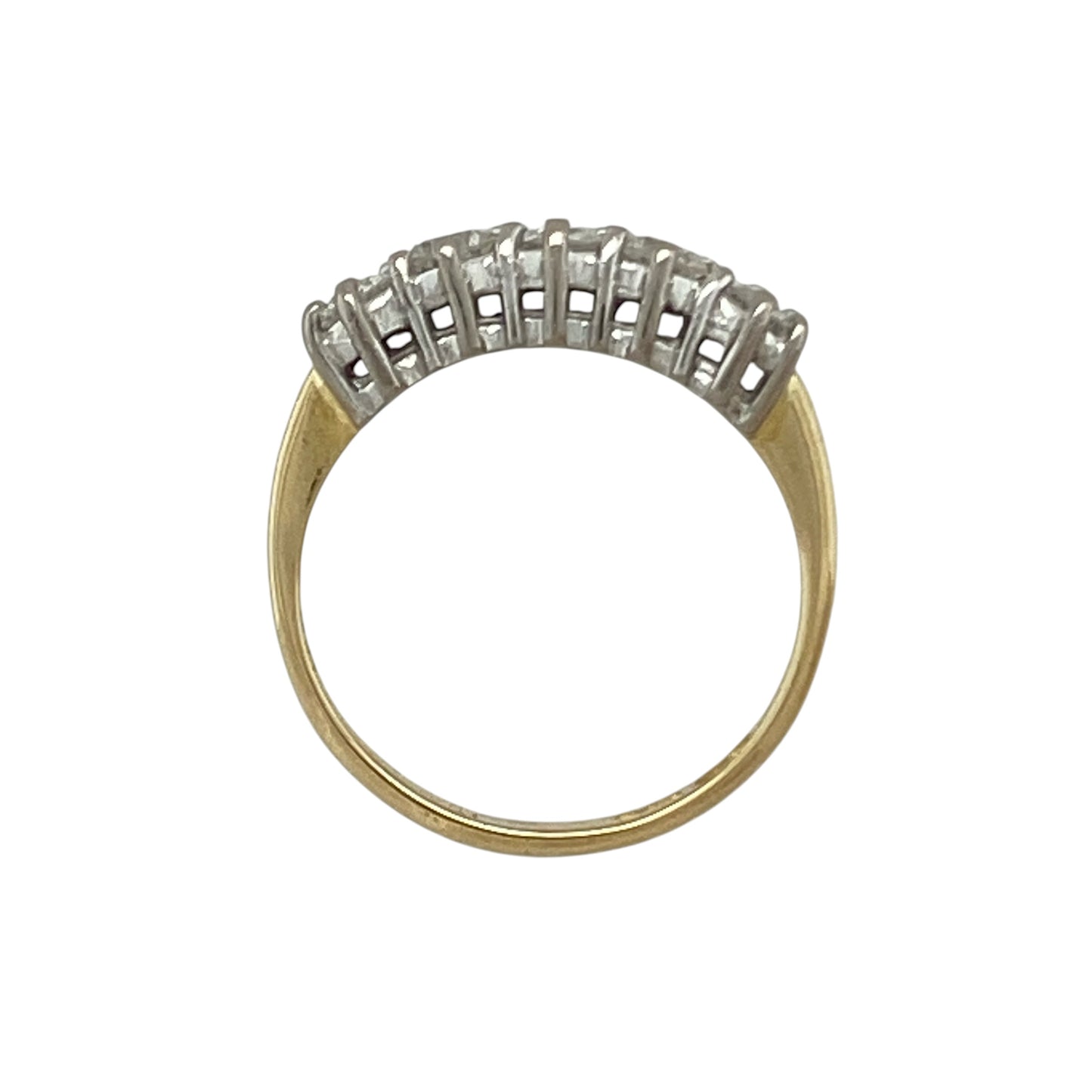 18ct Gold & Diamond Set Five Stone Band Ring