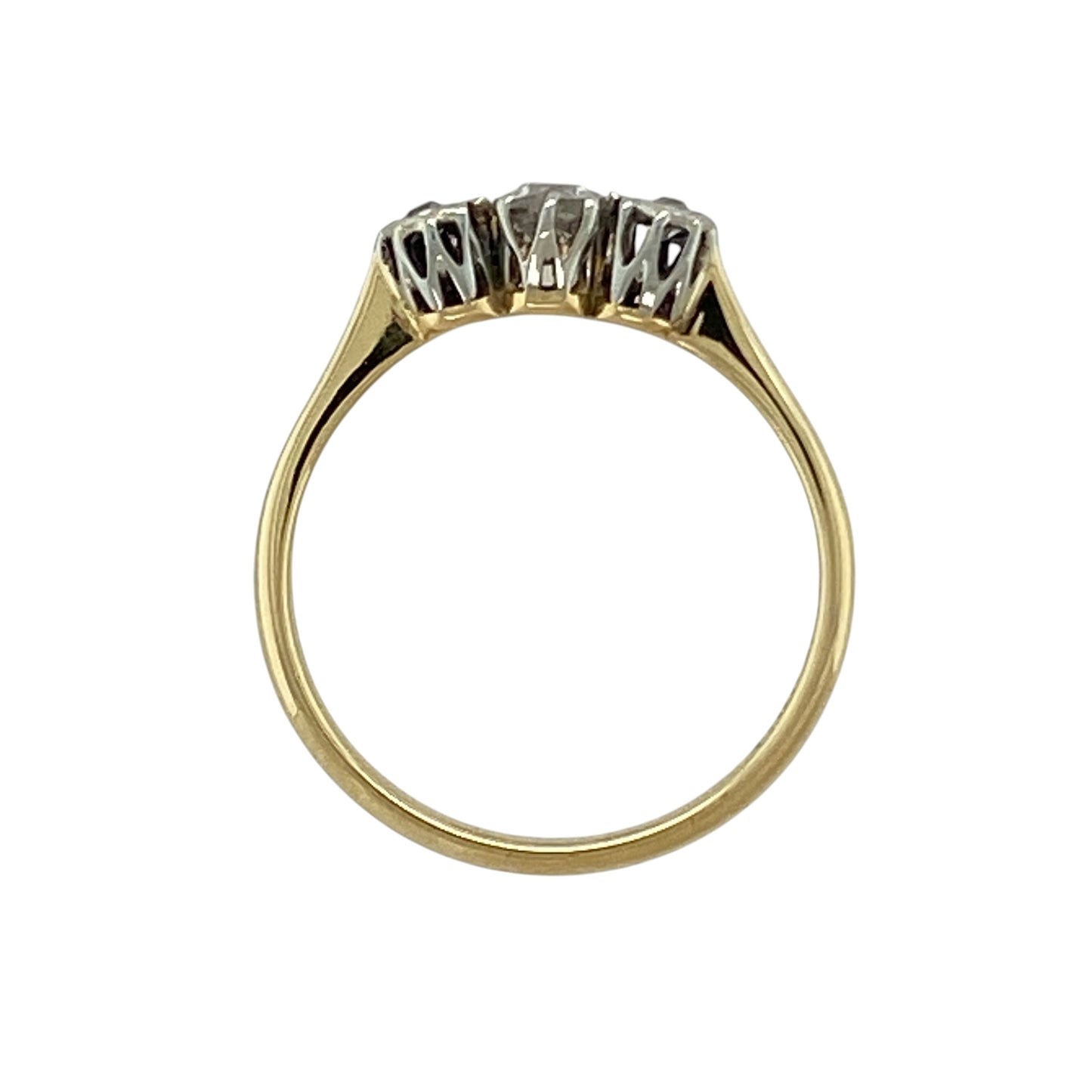 18ct Gold & Diamond Set Trilogy Ring