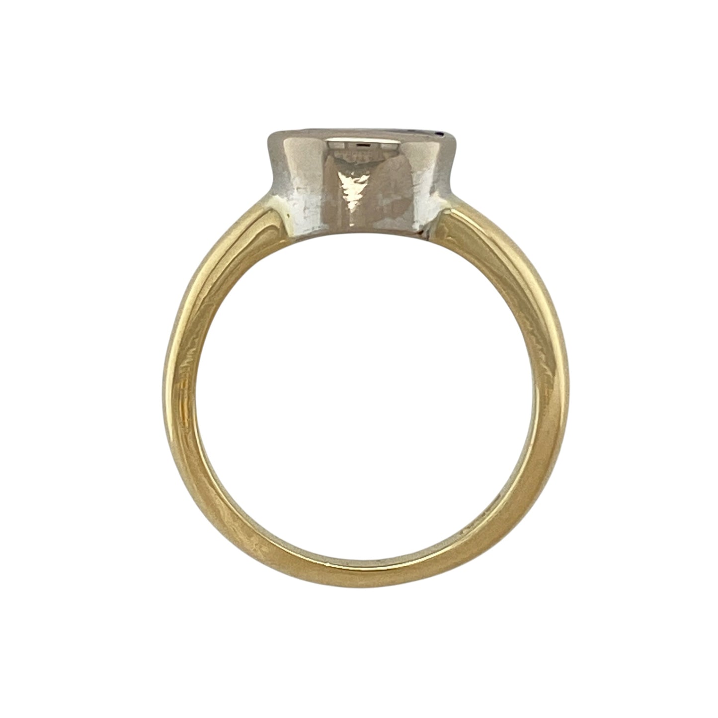 18ct Gold & Blue Stone Solitaire Ring