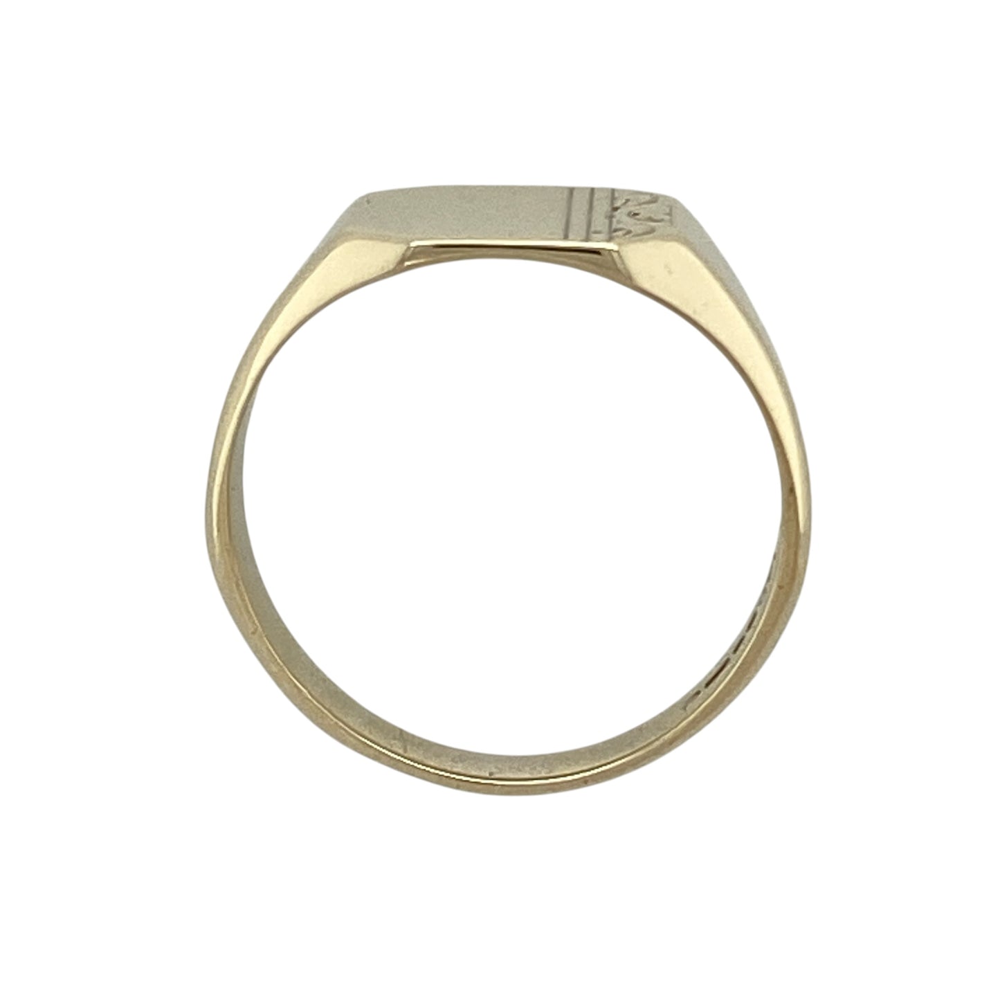 9ct Gold Patterned Signet Ring