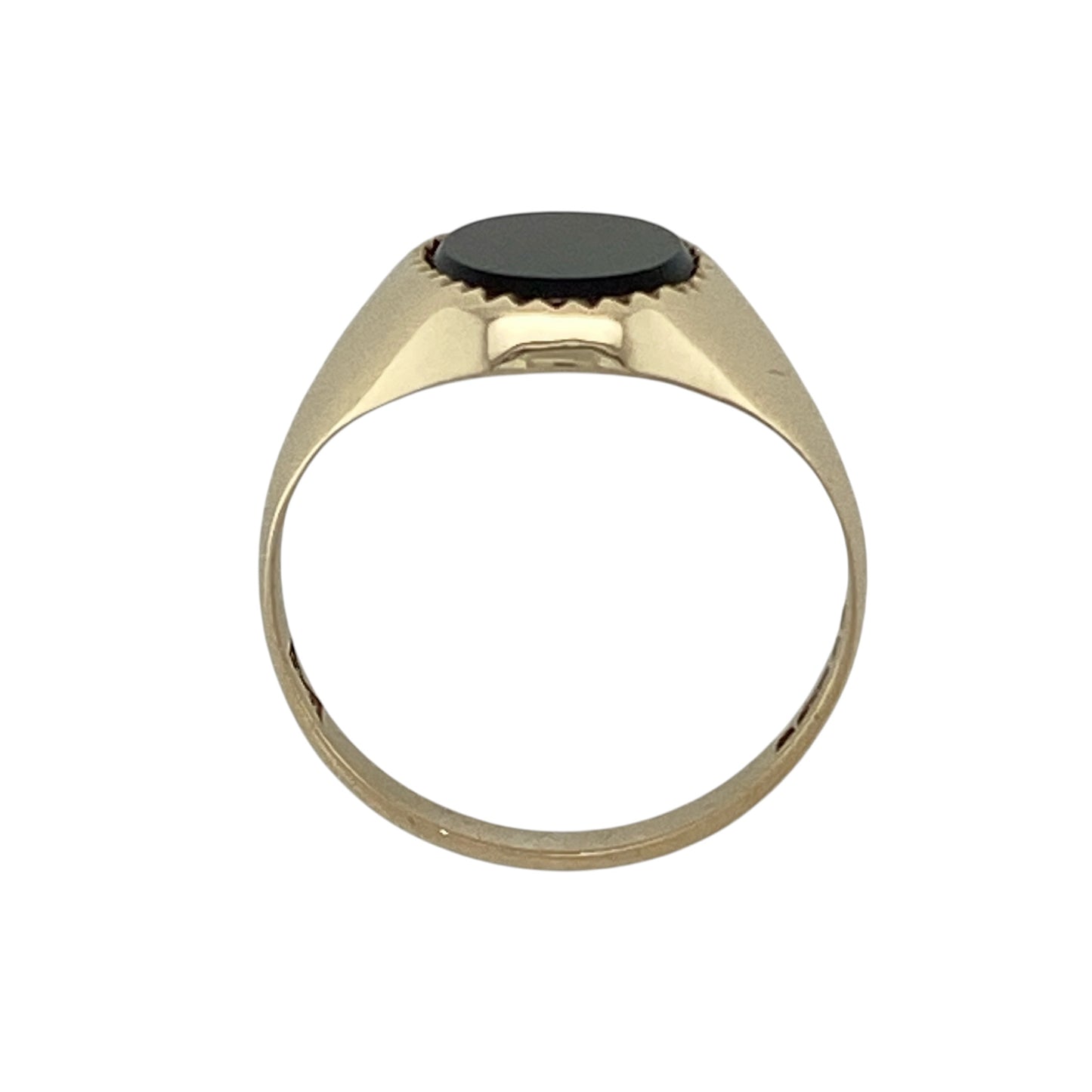 9ct Gold & Onyx Oval Signet Ring