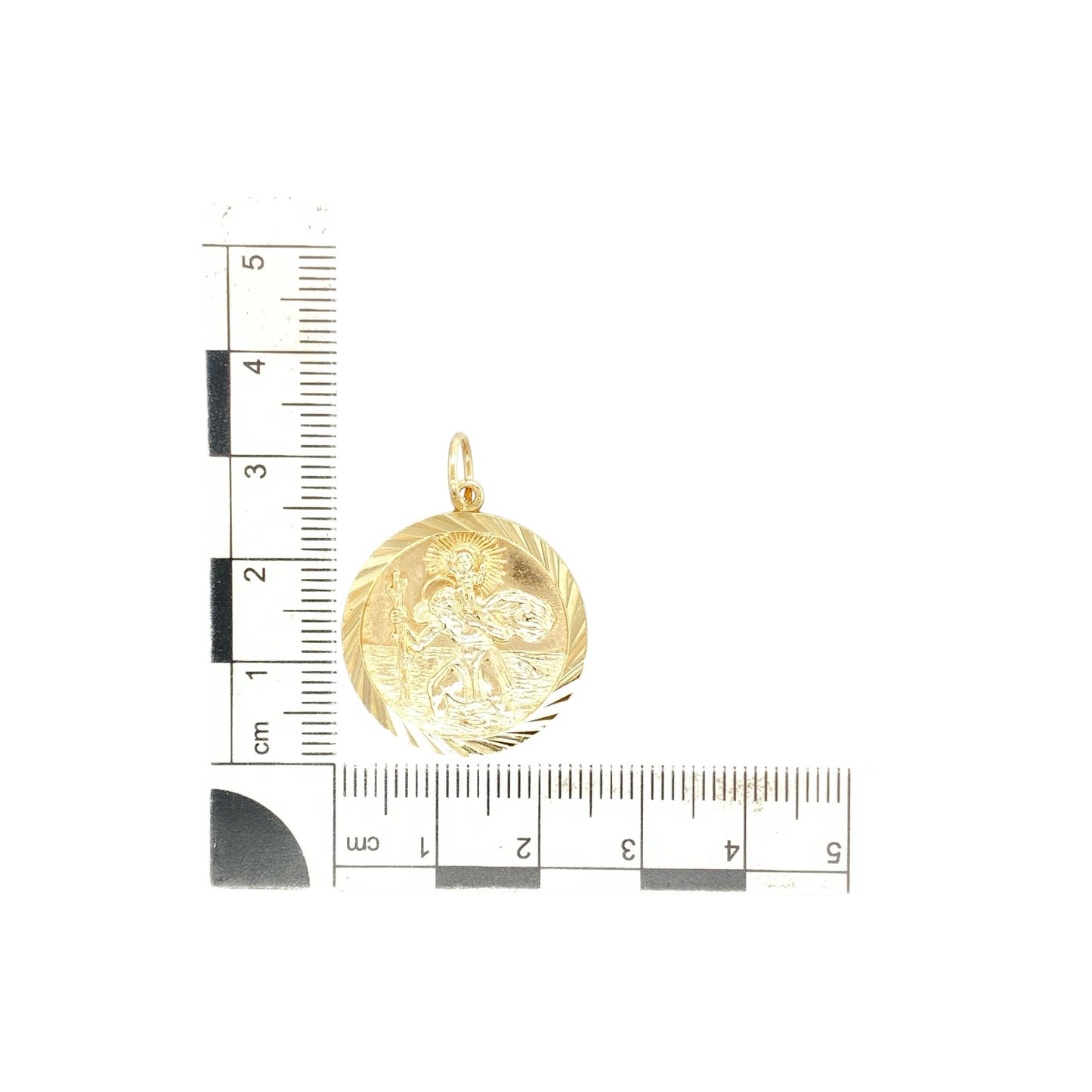 9ct Gold St Christopher Pendant