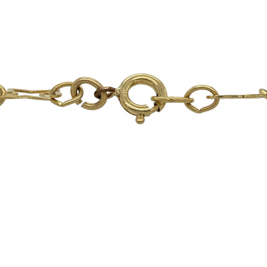 Bring playful charm and stylish detail to your collection with this pre-owned 9ct yellow gold star bracelet, featuring a distinctive design with timeless appealβperfect for everyday wear or layering.
Design: The bracelet features a star-themed link design with an approximate width of 7mm, creating an eye-catching and decorative look with a touch of personality.
Material: Made from 9-carat yellow gold, the polished finish enhances the warm tone of the gold while reflecting light beautifully.
