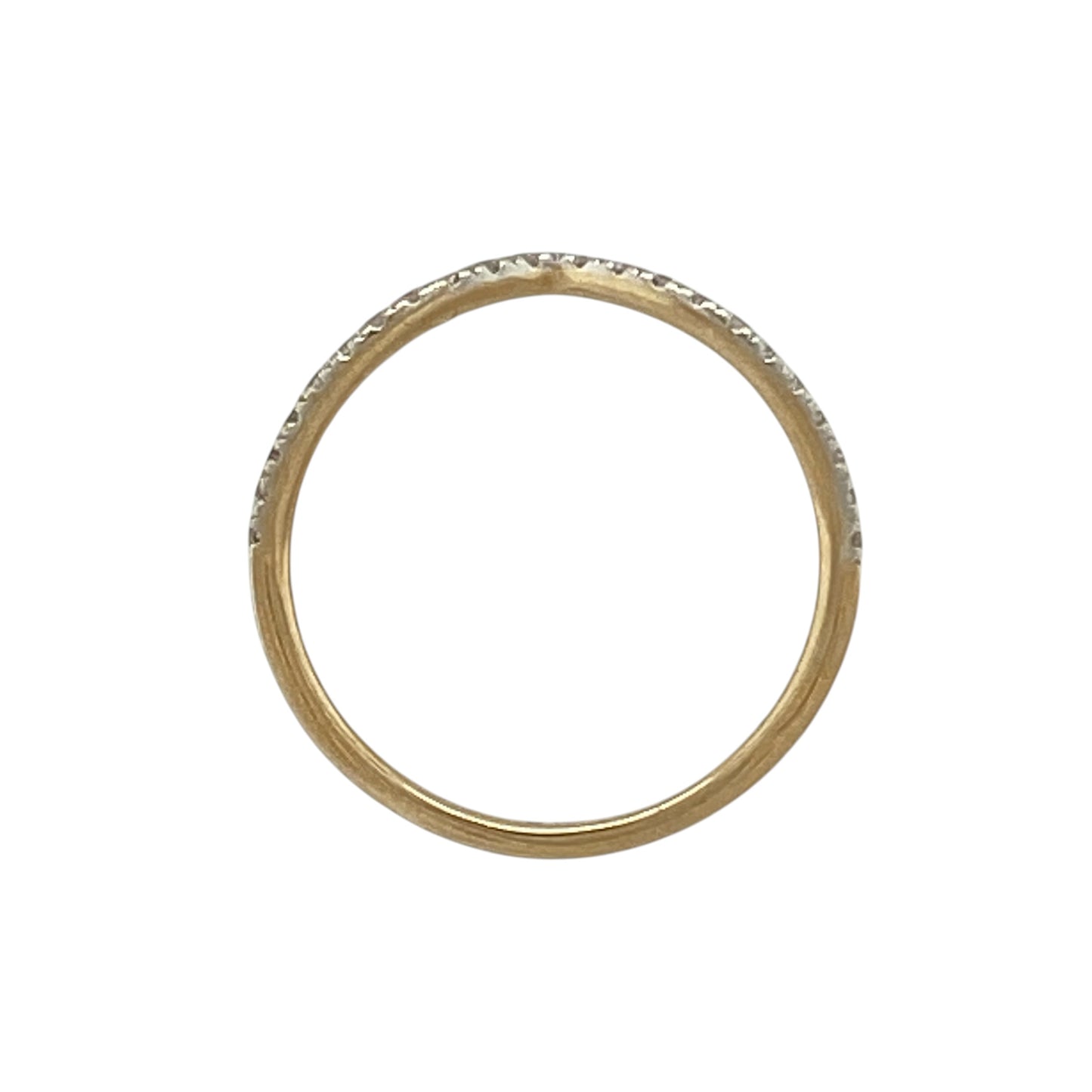 14ct Gold & Diamond Wishbone Ring
