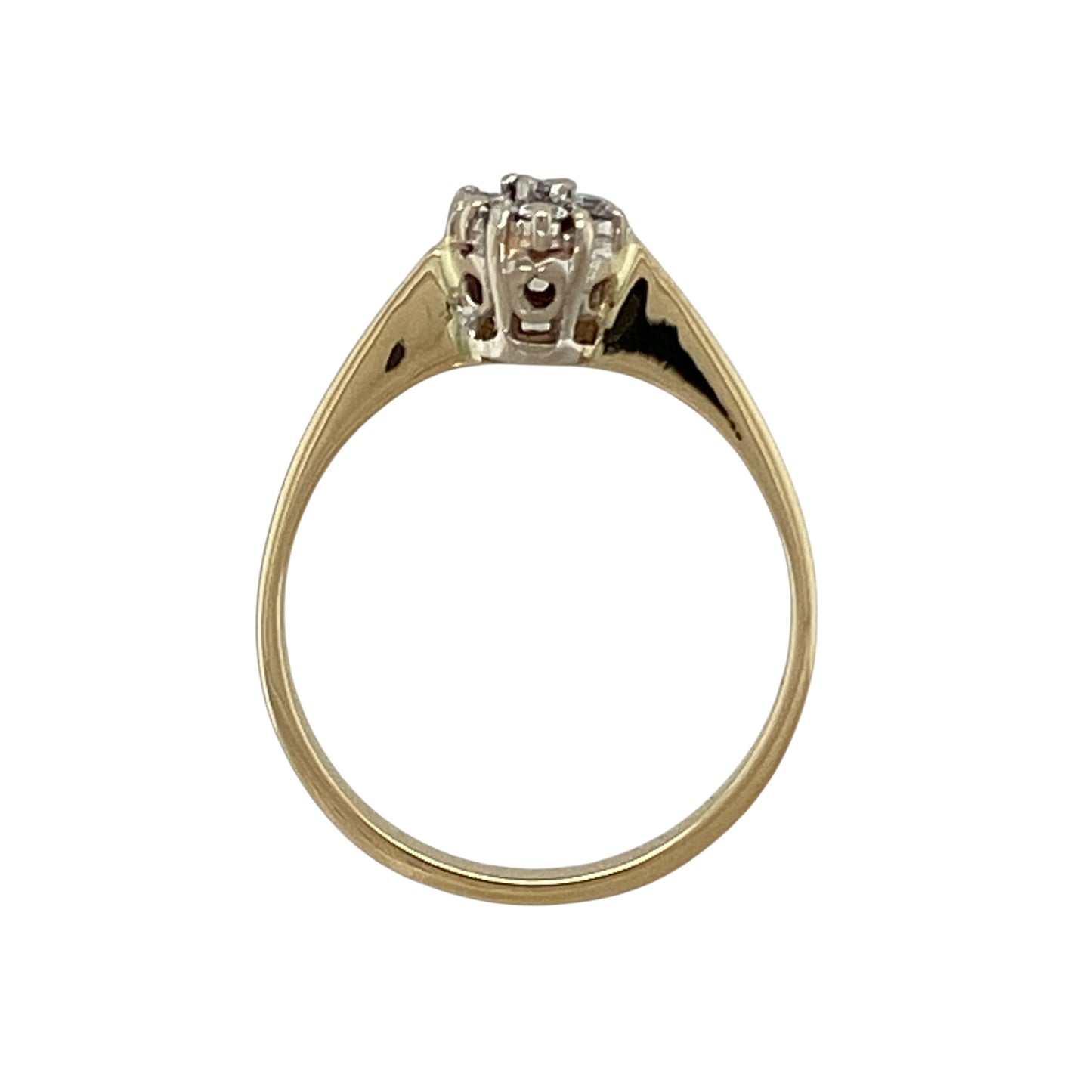 18ct Gold & Diamond Set Cluster Ring