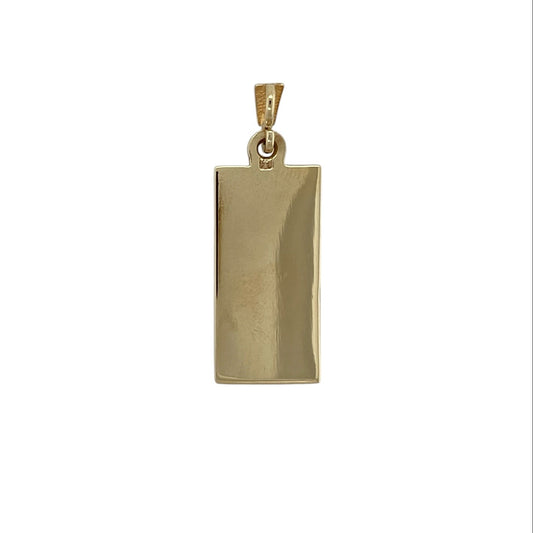 Make a bold statement with this pre-owned 9ct yellow solid gold hallmarked ingot pendant, featuring a timeless classic design with substantial weight and traditional appeal—perfect for everyday wear, layering, or adding to a fine jewellery collection.
Design: The pendant features the iconic ingot shape with a smooth polished finish and hallmarked detailing, offering a classic and instantly recognisable gold jewellery style.