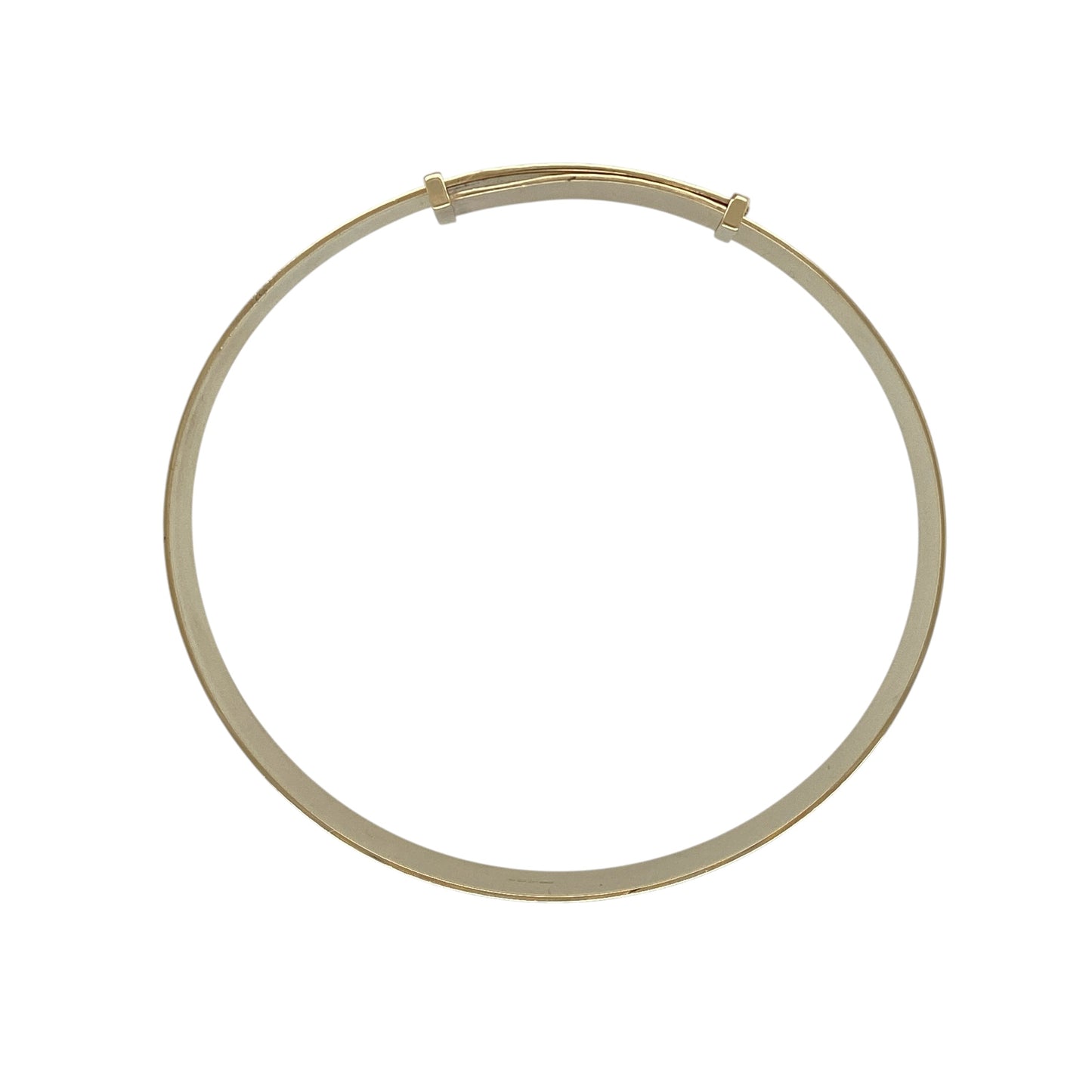9ct Solid Gold Patterned Expanding Bangle