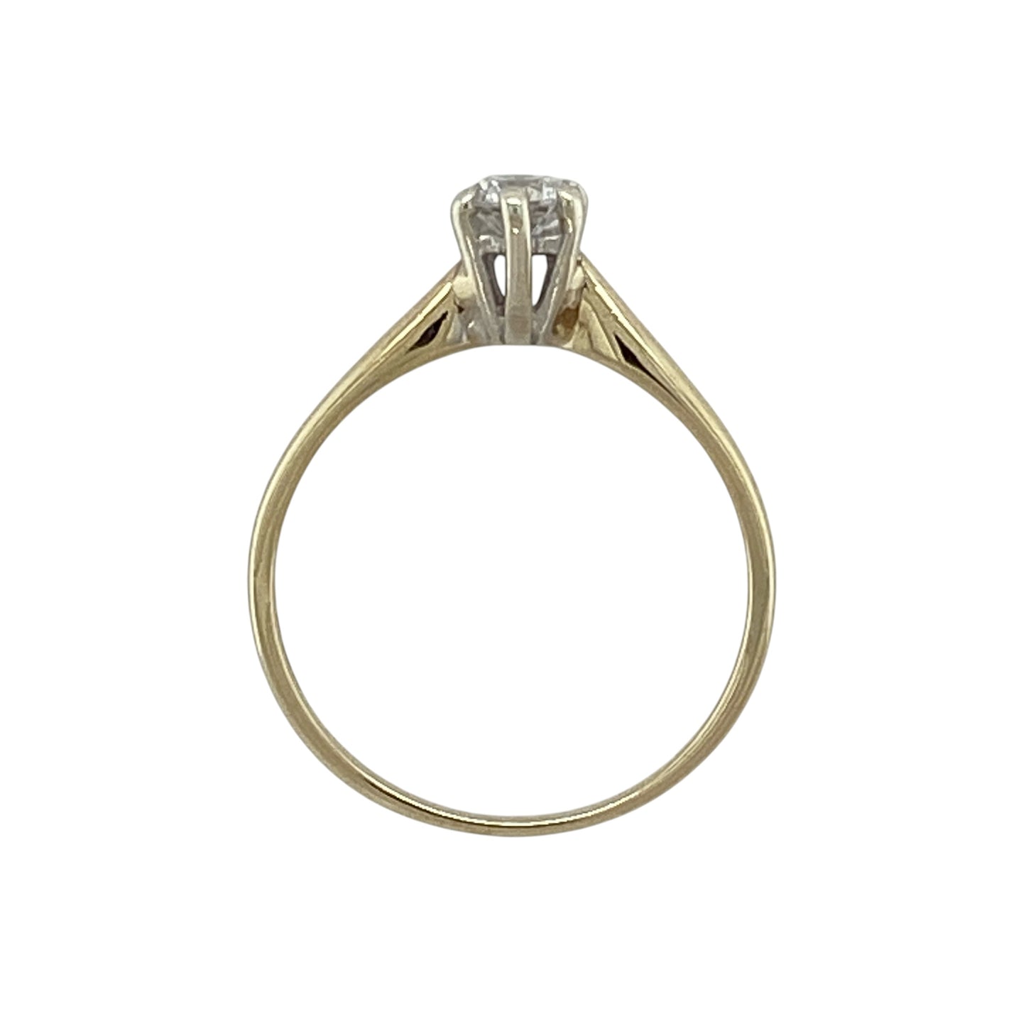 9ct Gold & Cubic Zirconia Set Solitaire Ring