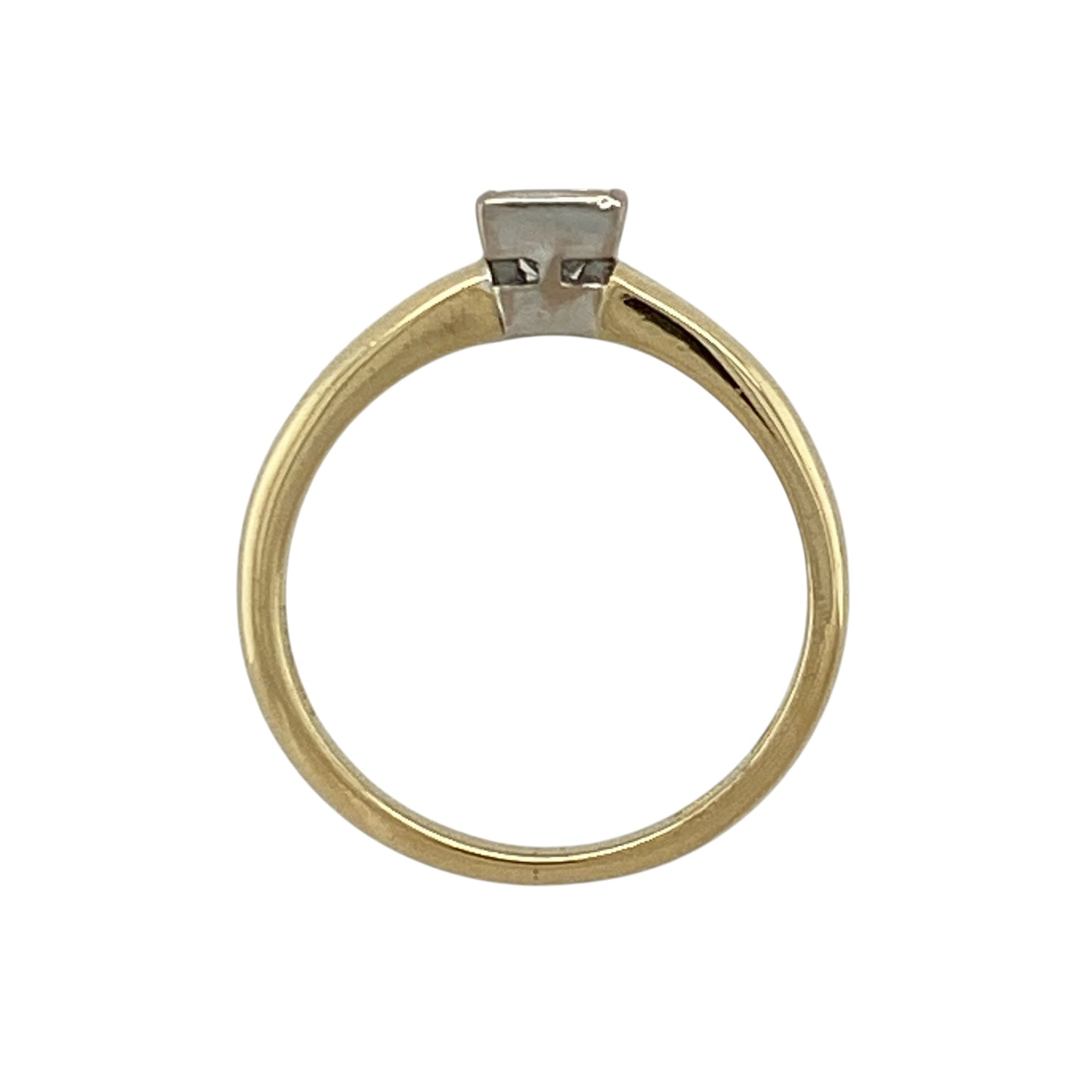 18ct Gold & Diamond Set Solitaire Ring