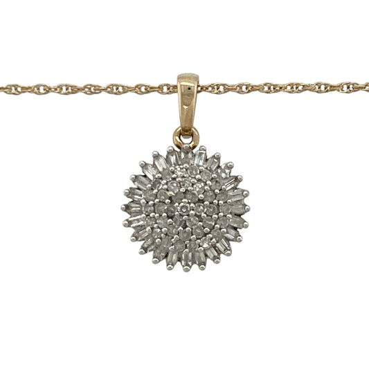 Add timeless sparkle and elegant sophistication to your jewellery collection with this pre-owned 9ct yellow gold diamond set cluster pendant necklace, featuring a classic multi-diamond design with luxurious everyday appeal—perfect for special occasions, gifting, or refined daily wear.
Design: The necklace features a sparkling diamond cluster pendant measuring approximately 2cm in length including the bail, creating an elegant and eye-catching appearance with impressive brilliance.