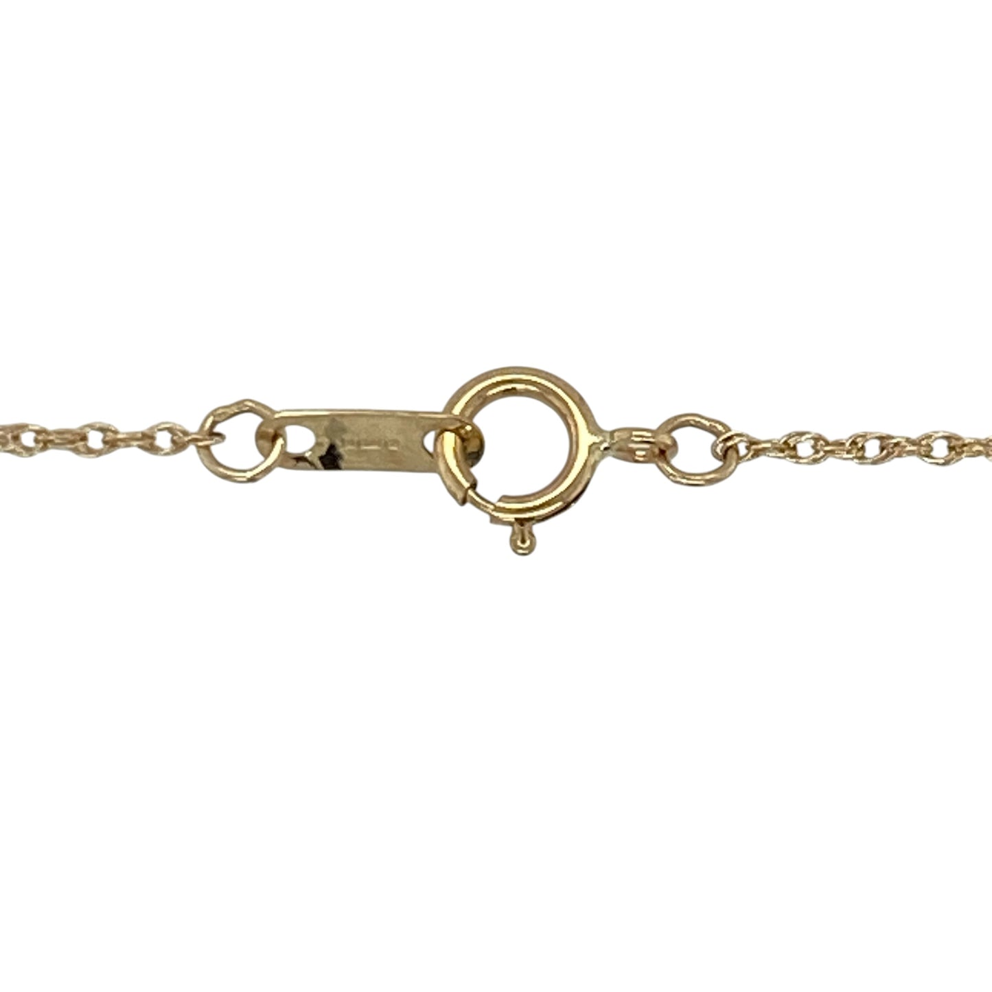 9ct Gold & Diamond Set Cluster 18" Necklace
