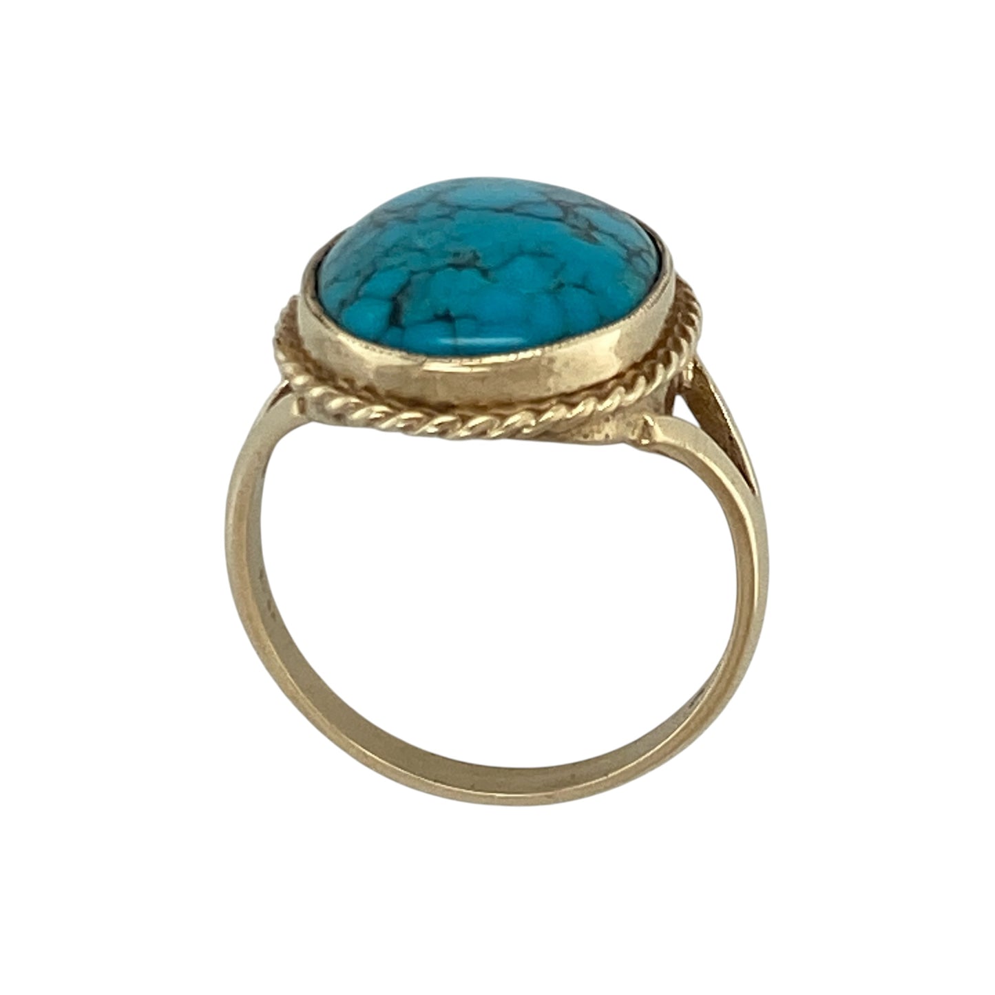 9ct Gold & Turquoise Ring