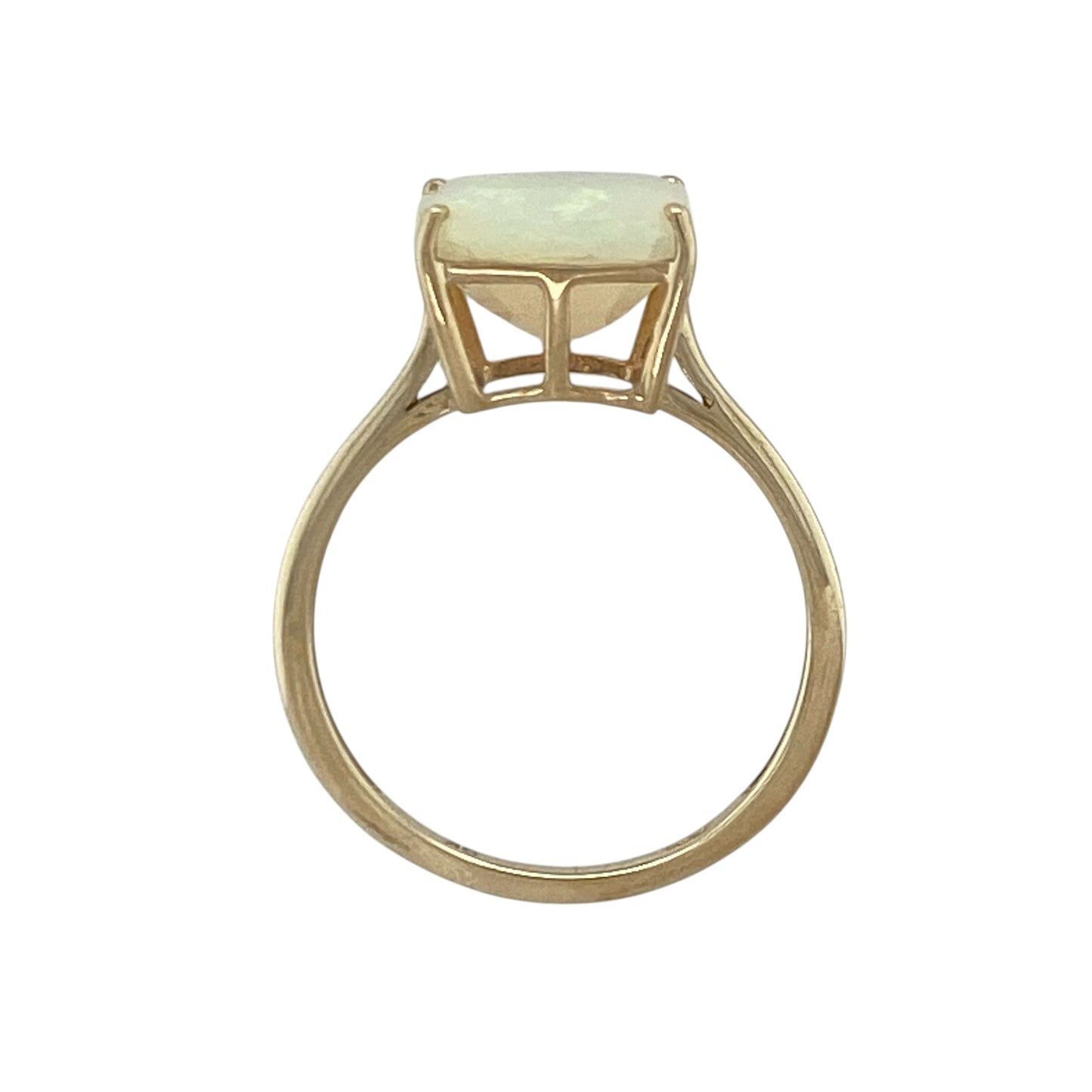 9ct Gold & Opalique Square Ring