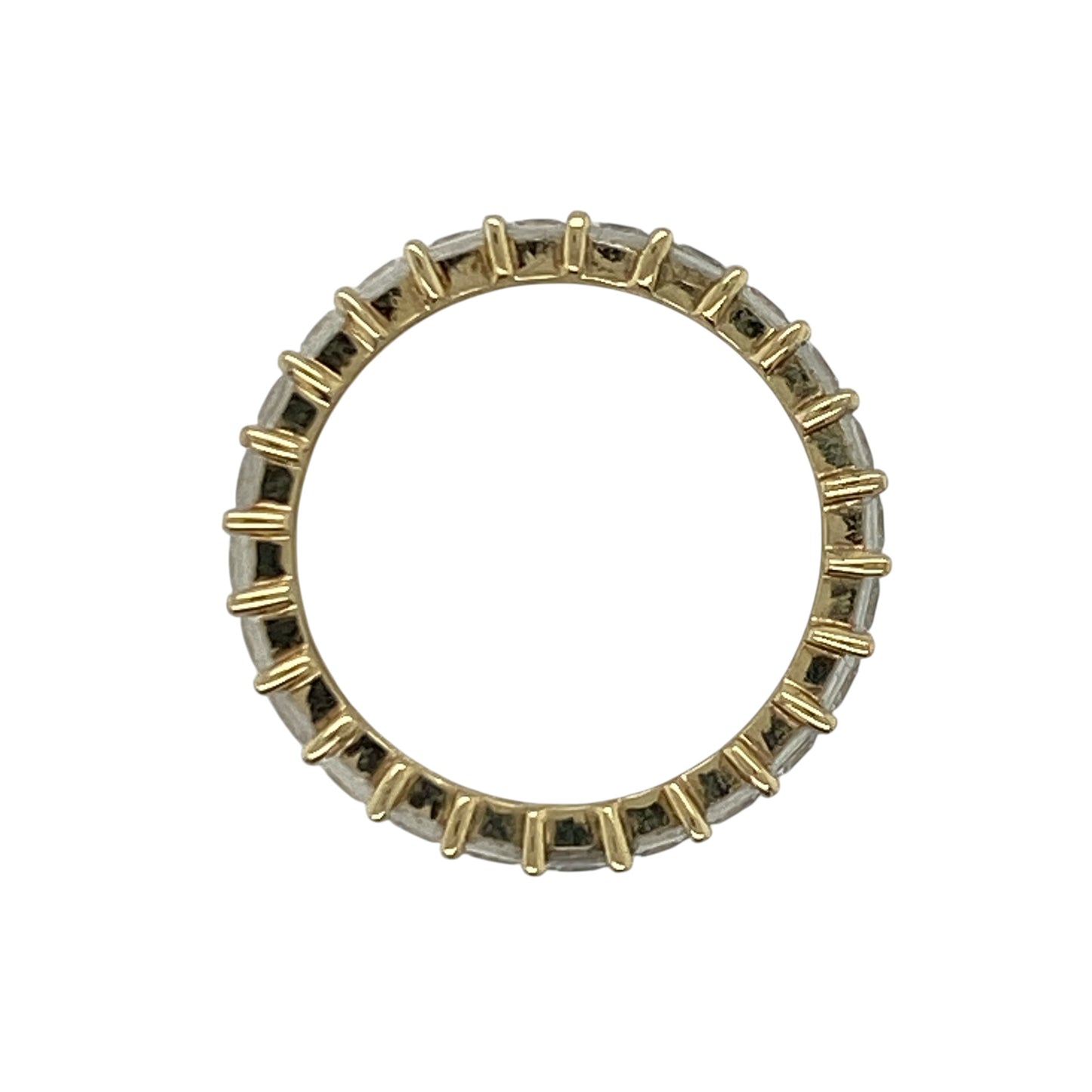 9ct Gold & Cubic Zirconia Eternity Band Ring