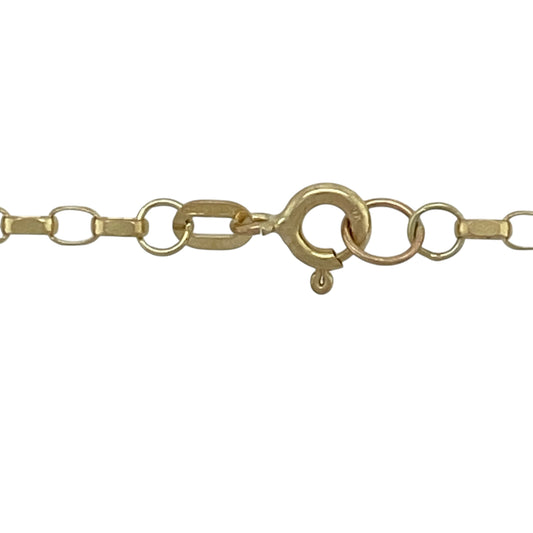 Add a timeless jewellery essential to your collection with this pre-owned 9ct yellow gold belcher chain, featuring a classic link design with versatile everyday appeal—perfect for wearing alone, pairing with a favourite pendant, or layering with other necklaces.
Design: The chain features traditional belcher links measuring approximately 2mm wide, creating a classic and elegant look with a polished finish that catches the light beautifully.