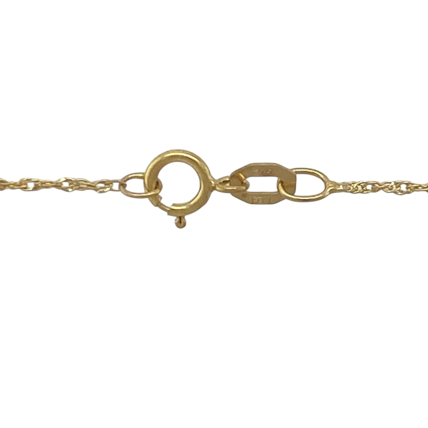 9ct Gold & Diamond Open Double Heart 18" Necklace