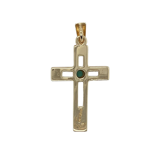 Add a touch of vibrant colour and meaningful style to your jewellery collection with this pre-owned 9ct yellow gold turquoise-coloured stone set cross pendant, featuring a timeless faith-inspired design with elegant gemstone detail—perfect for gifting, special occasions, or everyday wear.
Design: The pendant features a classic cross design accented with a turquoise-coloured stone measuring approximately 3mm in diameter, creating a striking focal point and adding a beautiful pop of colour to the piece.
