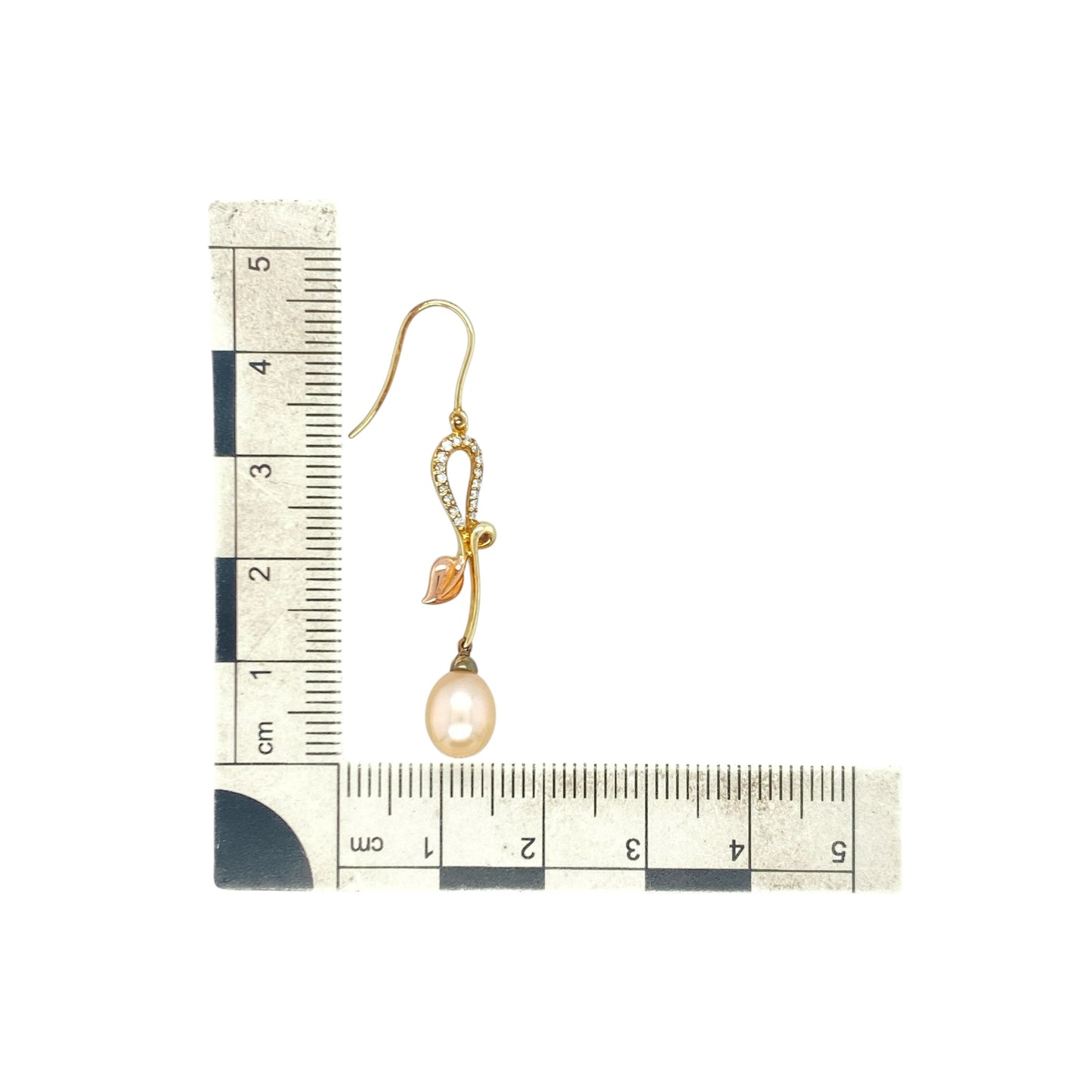 9ct Gold Diamond & Pearl Clogau Tree of Life Drop Earrings