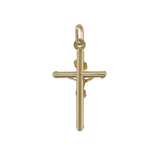 Add meaningful elegance and timeless faith-inspired style to your jewellery collection with this pre-owned 9ct yellow gold crucifix pendant, featuring a classic religious design with enduring everyday appeal—perfect for gifting, personal devotion, or daily wear.
Design: The pendant features a traditional crucifix design, beautifully crafted to create a timeless and meaningful piece of jewellery. Its classic proportions and elegant styling make it suitable for both everyday wear and special occasions.