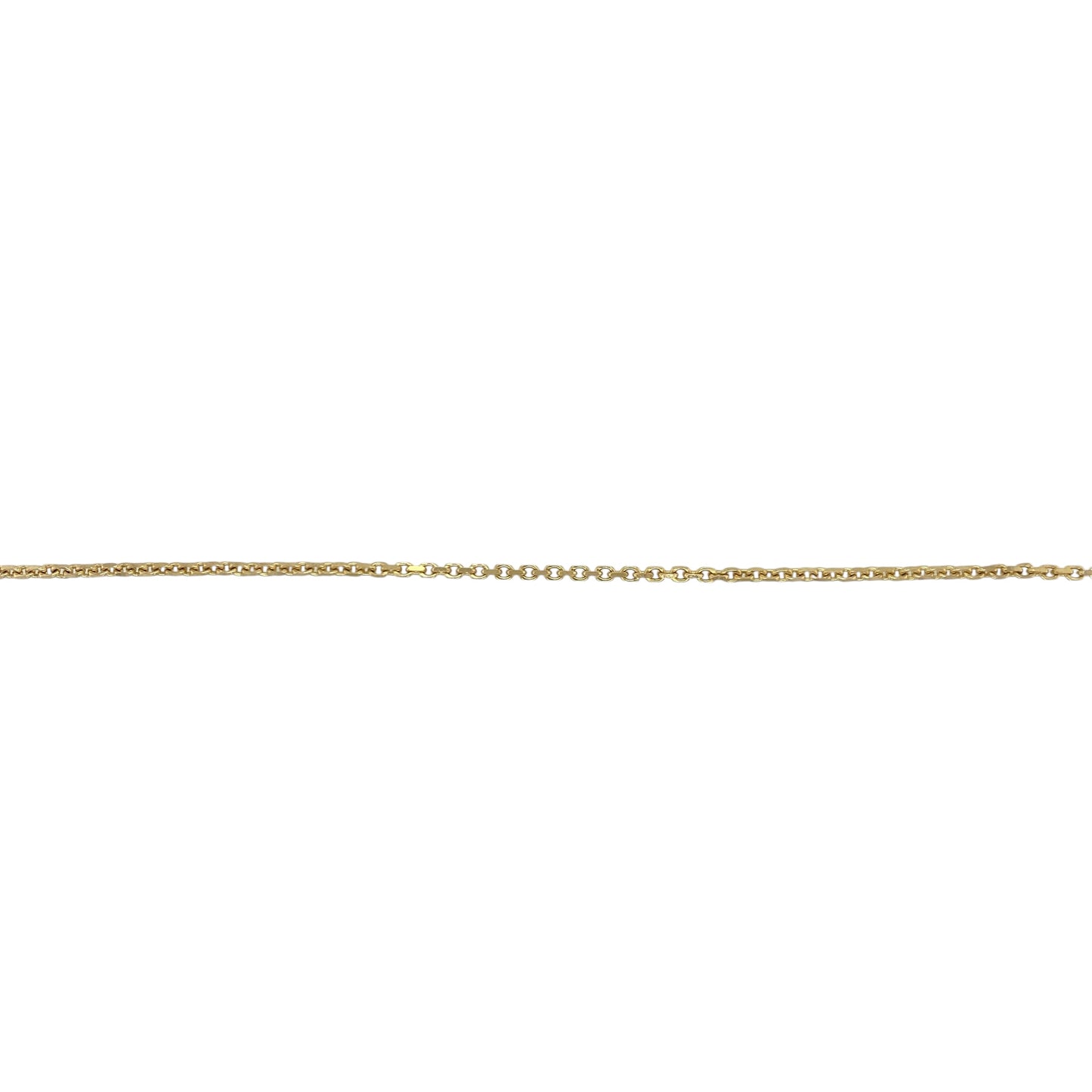 9ct Gold 7" Faceted Belcher Bracelet