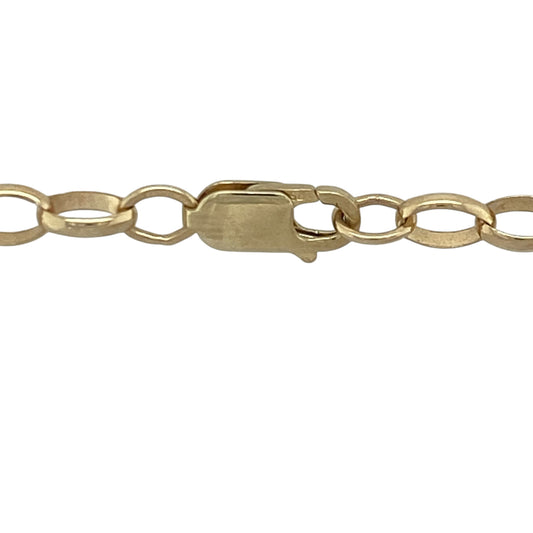 Add timeless style and substantial presence to your jewellery collection with this pre-owned 9ct yellow gold belcher chain, featuring a classic link design with enduring appeal—perfect for wearing alone, pairing with a favourite pendant, or making a statement with everyday elegance.
Design: The chain features traditional belcher links measuring approximately 4mm wide, creating a bold and distinctive appearance with a polished finish that catches the light beautifully.