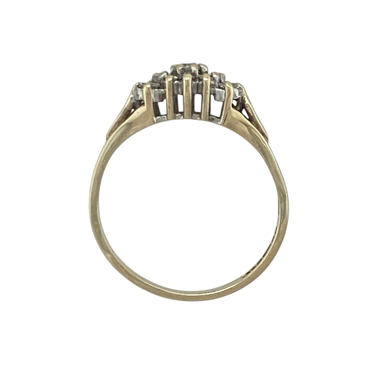 9ct Gold & Diamond Cluster Ring
