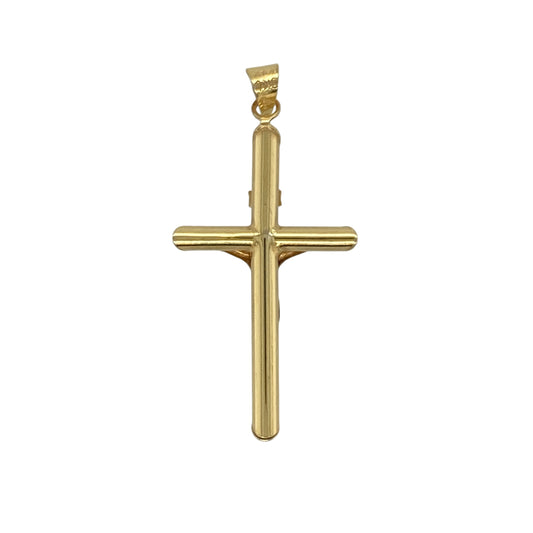Add meaningful elegance and timeless faith-inspired style to your jewellery collection with this pre-owned 9ct yellow gold crucifix pendant, featuring a classic religious design with enduring everyday appeal—perfect for gifting, personal devotion, or daily wear.
Design: The pendant features a traditional crucifix design, beautifully crafted with clean lines and timeless proportions. Its classic styling creates a meaningful focal point that is both elegant and easy to wear.