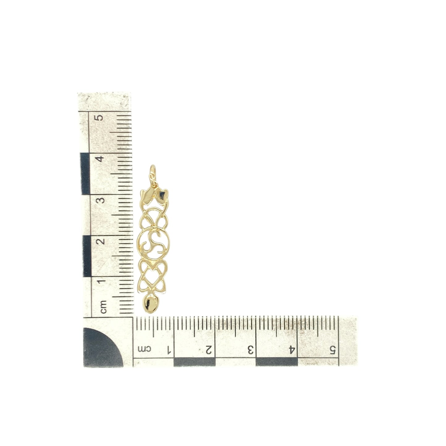 9ct Gold Celtic Trinity Heart Lovespoon Pendant