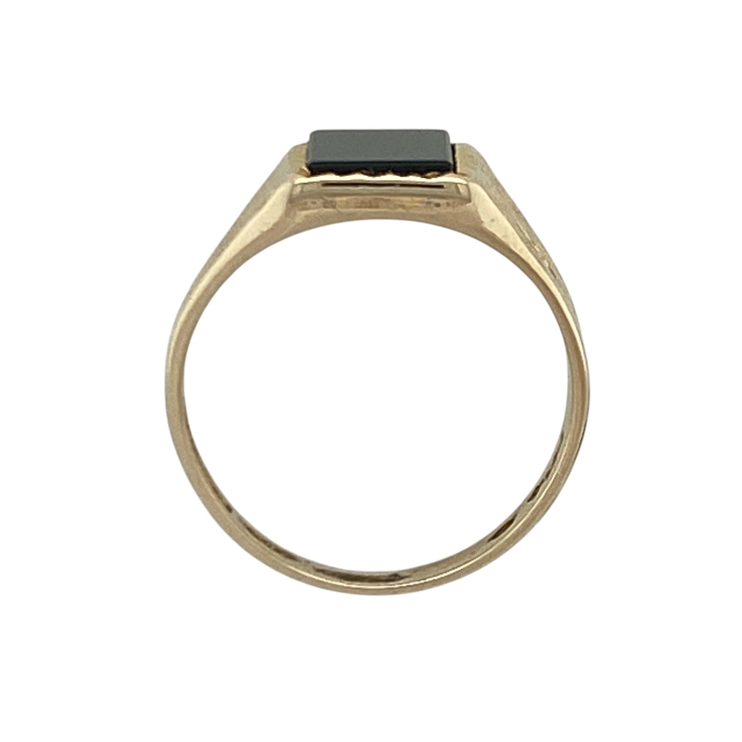 9ct Gold & Onyx Rectangle Signet Ring
