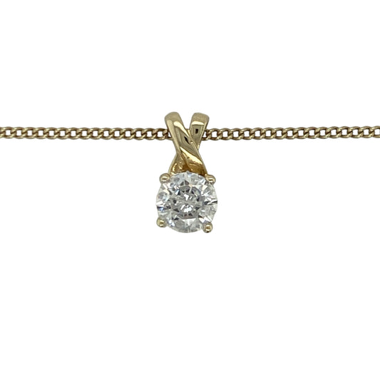 Add timeless sparkle and elegant simplicity to your jewellery collection with this pre-owned 9ct yellow gold cubic zirconia solitaire pendant necklace, featuring a classic design with versatile everyday appeal—perfect for gifting, special occasions, or effortless daily wear.
Design: The necklace features a stunning solitaire cubic zirconia pendant showcasing a sparkling 7mm diameter stone.