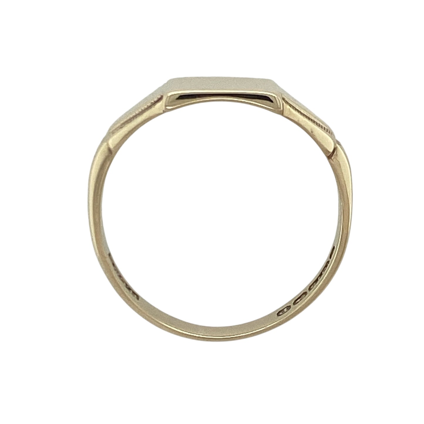 9ct Gold Rectangle Signet Ring