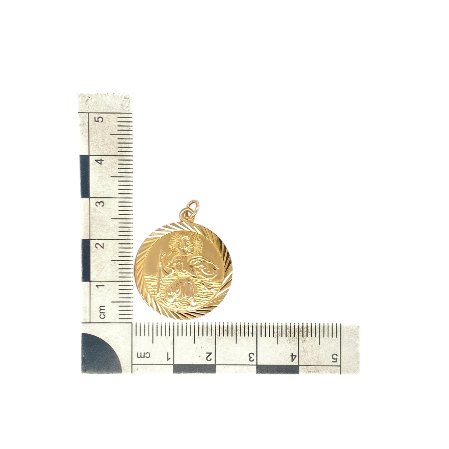 9ct Gold St Christopher Pendant