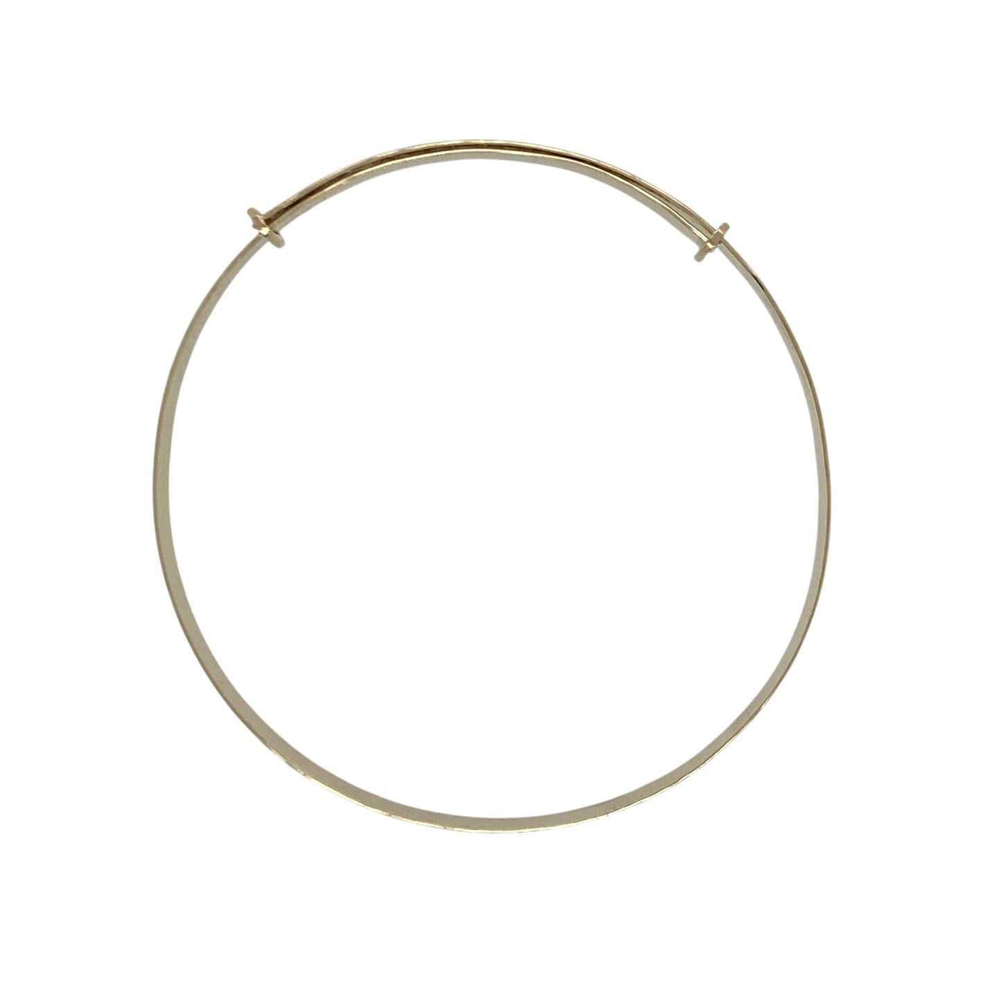 9ct Gold Heart Flower Patterned Expanding Bangle