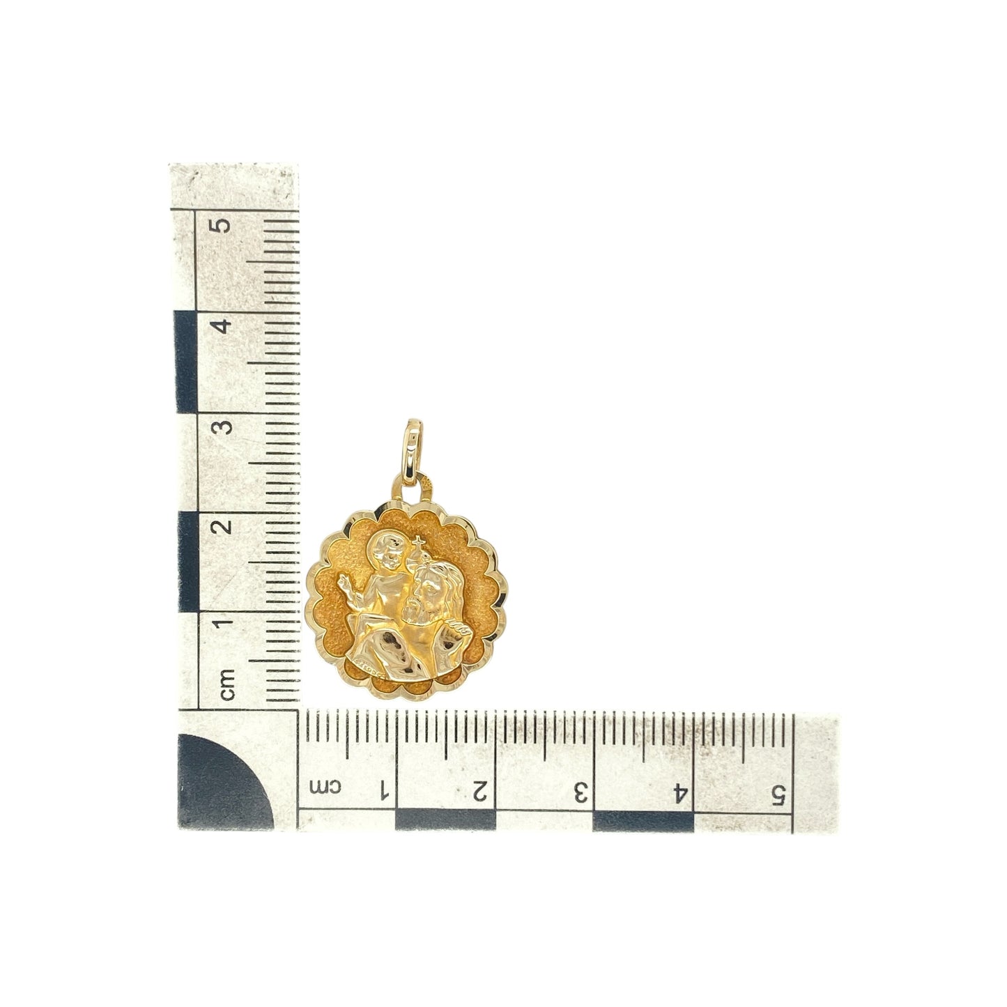 9ct Gold St Christopher Pendant