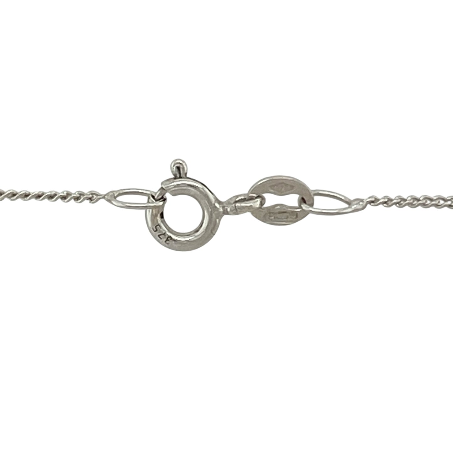 9ct White Gold & Tanzanite 18" Necklace