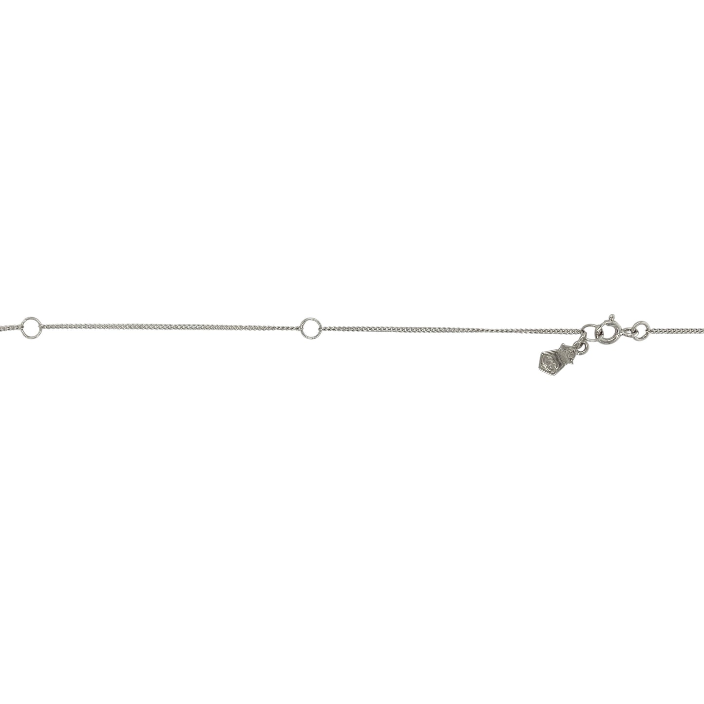 925 Silver & White Topaz Clogau Clover 18" - 22" Necklace