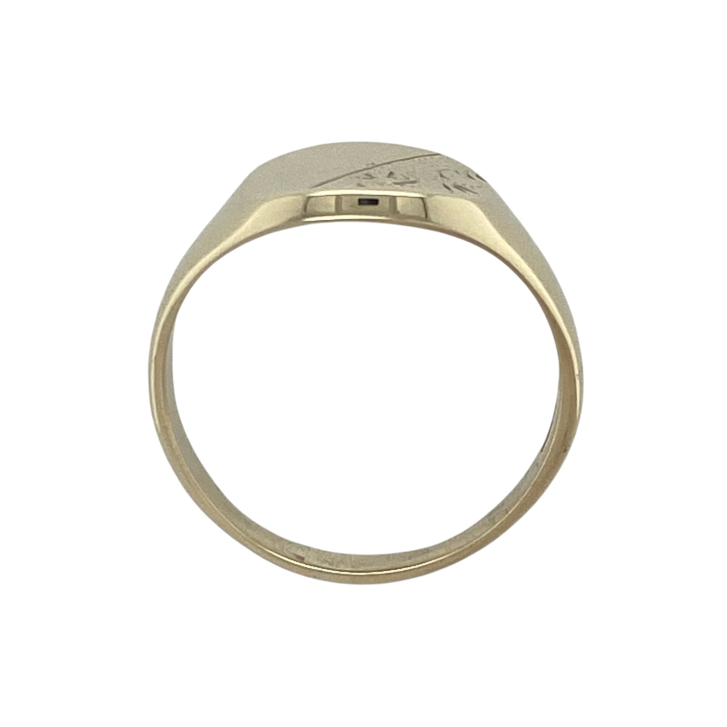 9ct Gold Patterned Signet Ring
