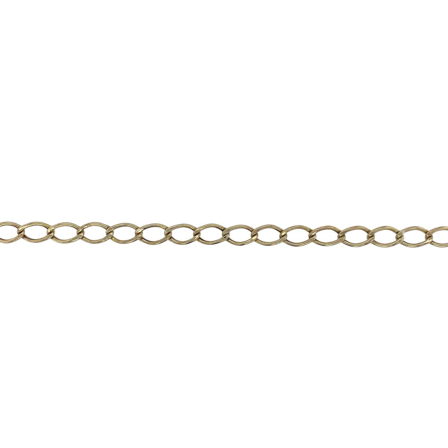 9ct Gold 17" Open Curb Chain