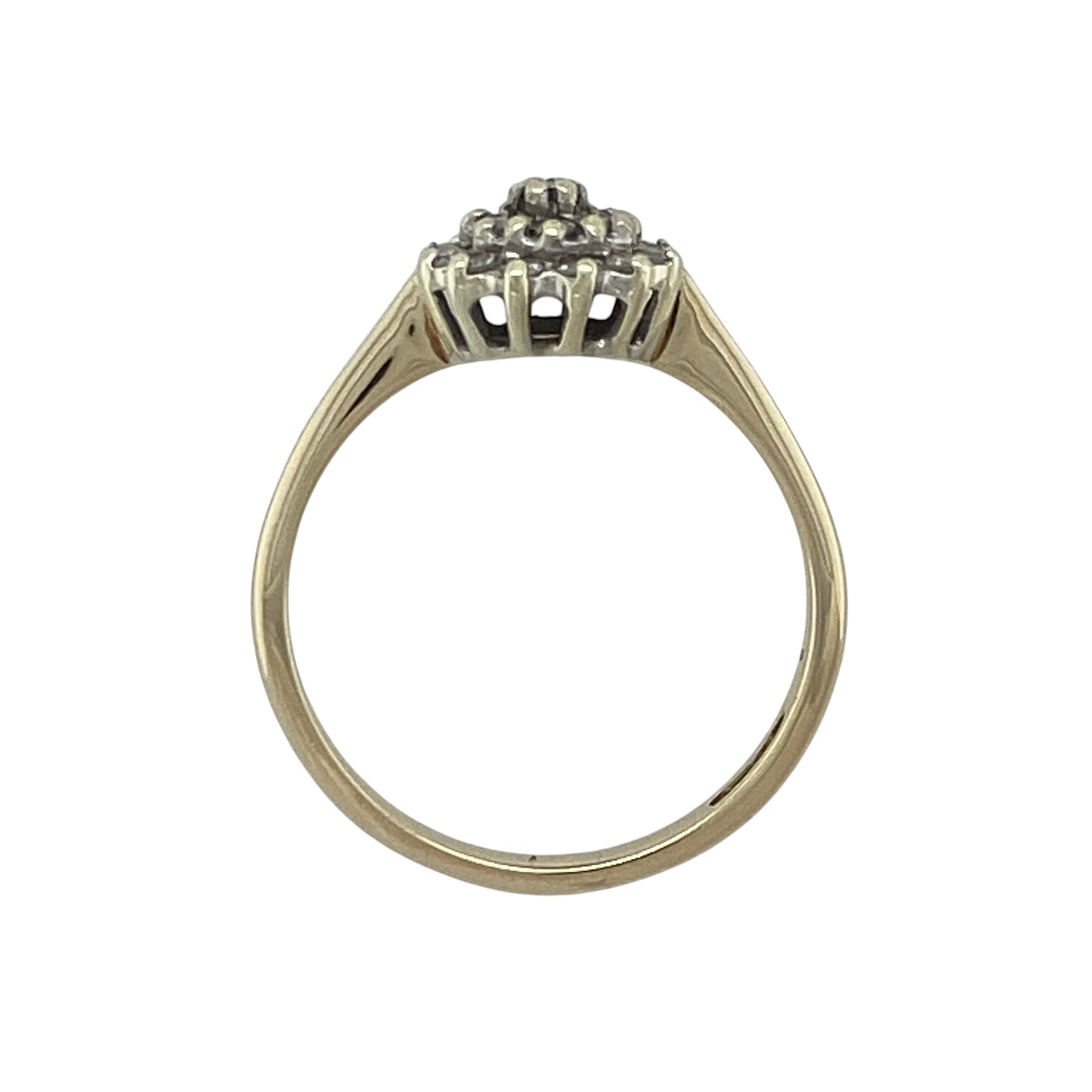 9ct Gold & Diamond Cluster Ring