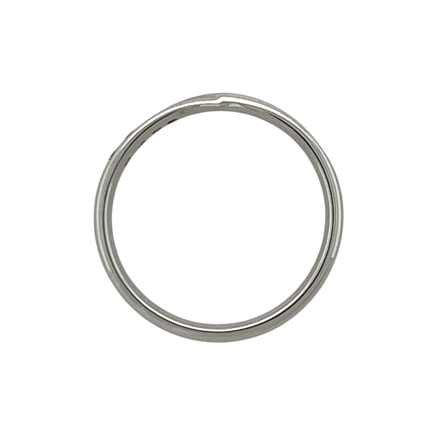 9ct White Gold & Diamond Crossover Band Ring